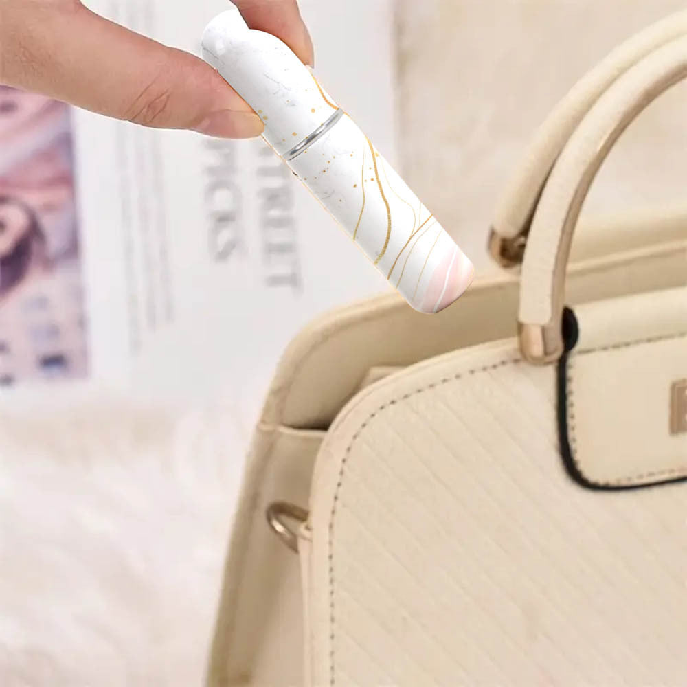 Black Chic Marble Travel Perfume Atomizer Set 3-Pack - 5ml Leakproof Bottom-Fill Spray Bottles