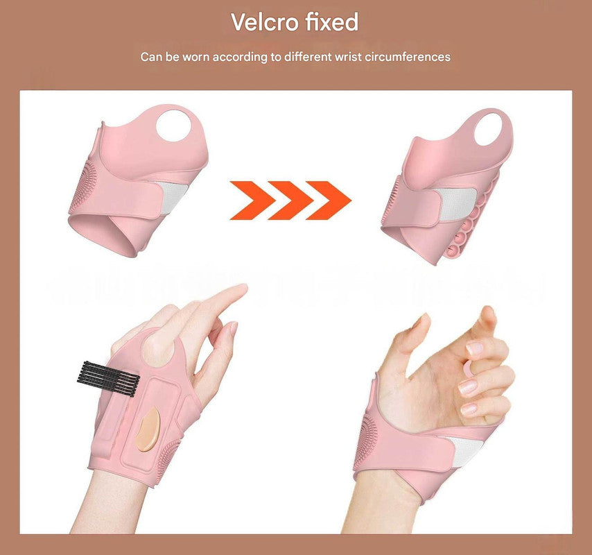 2pc Multi-Functional Silicone Makeup Artist Wristband - Wearable Palette, Brush Holder & Cleaner pink