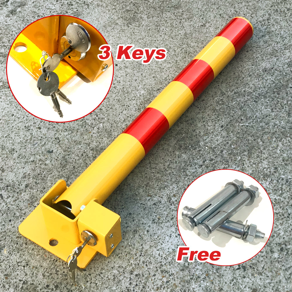 Park Locking Rail Fold Down Vehicle Security Car Parking Lock Safety Barrier Bollard Loc