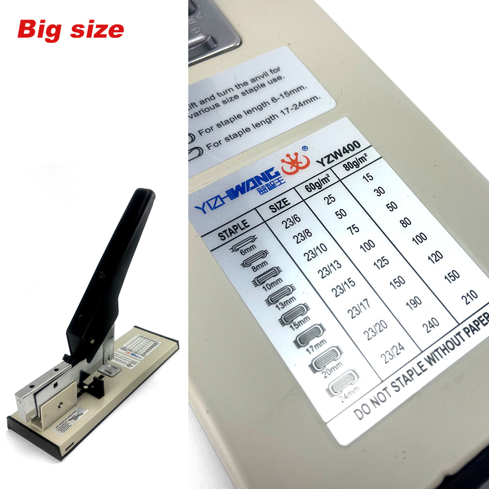 Heavy Duty Big Size Stepler With Free 2000x23/15 Steples Office Stationary