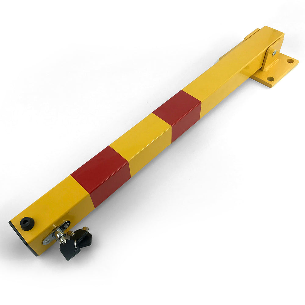 Square Heavy Duty Fold Down Security Parking Post Lock Safety Barrier
