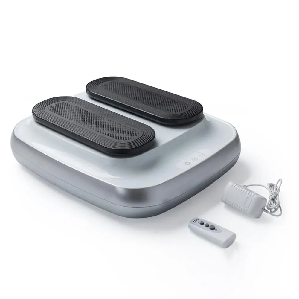 FORCE Portable Electric Circulation Leg Trainer Exerciser Machine With Remote Control Silver