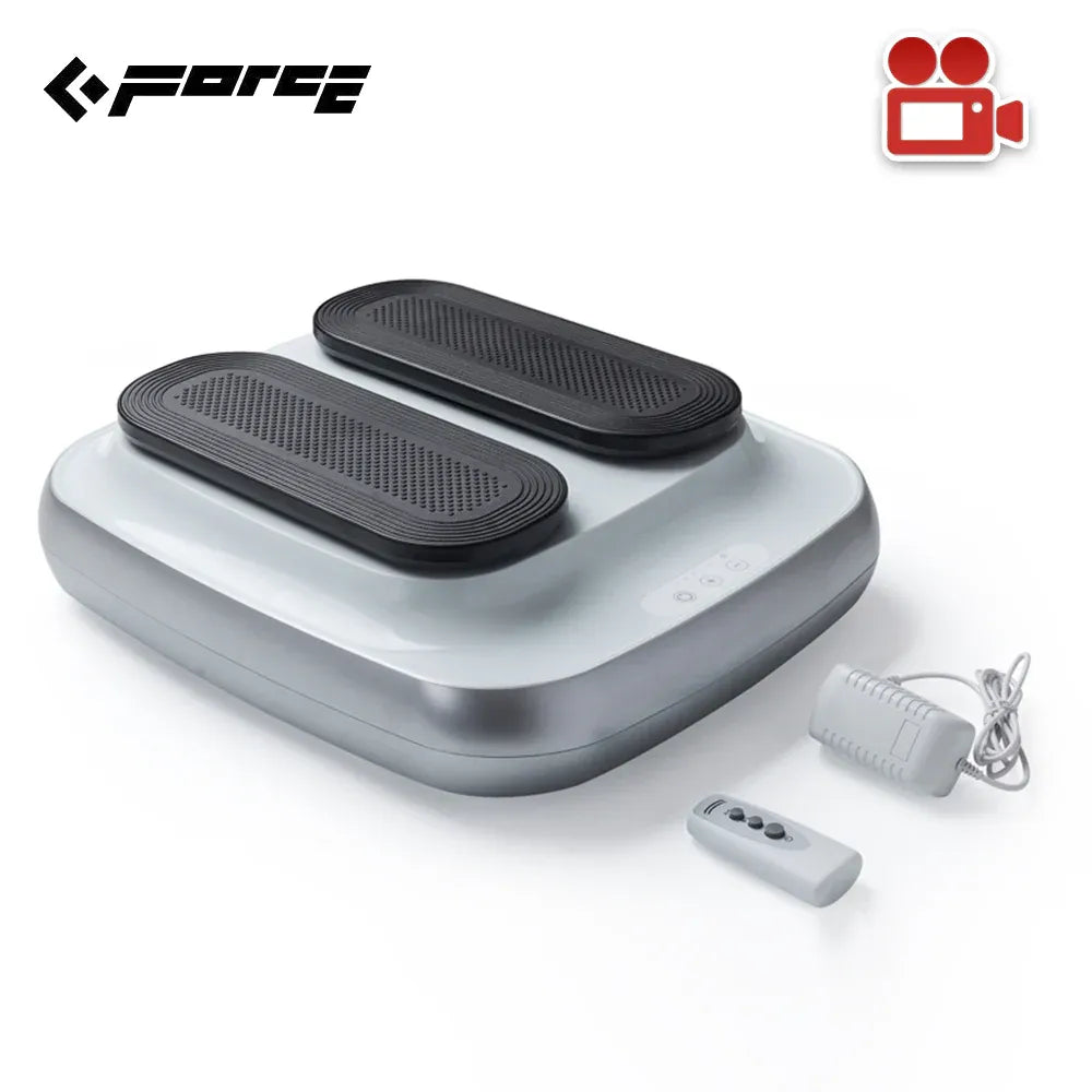 FORCE Portable Electric Circulation Leg Trainer Exerciser Machine With Remote Control Silver