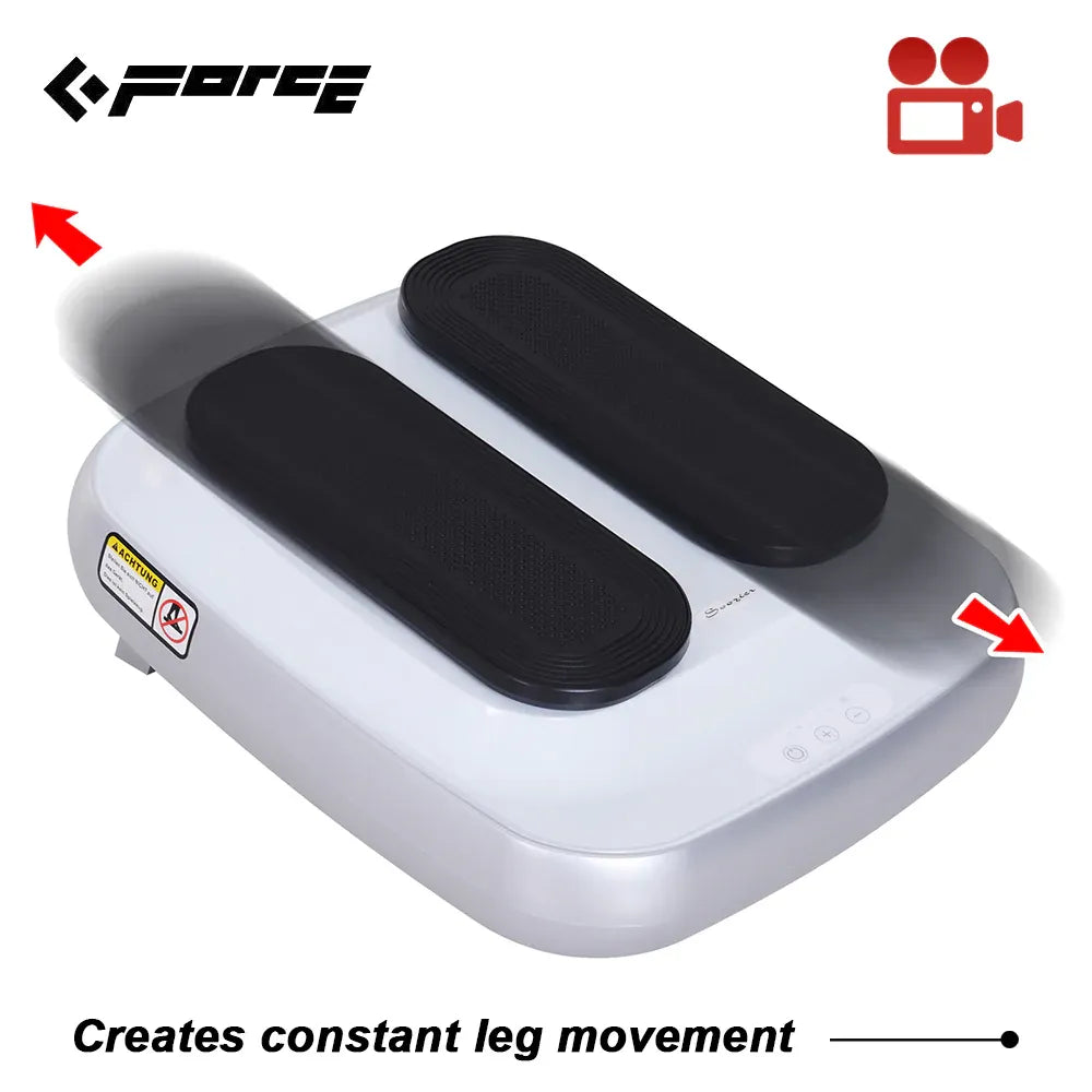 FORCE Portable Electric Circulation Leg Trainer Exerciser Machine With Remote Control Silver