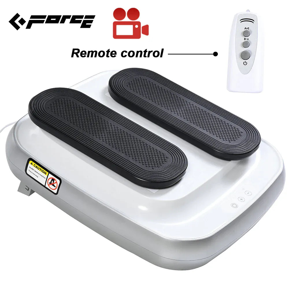 FORCE Portable Electric Circulation Leg Trainer Exerciser Machine With Remote Control Silver