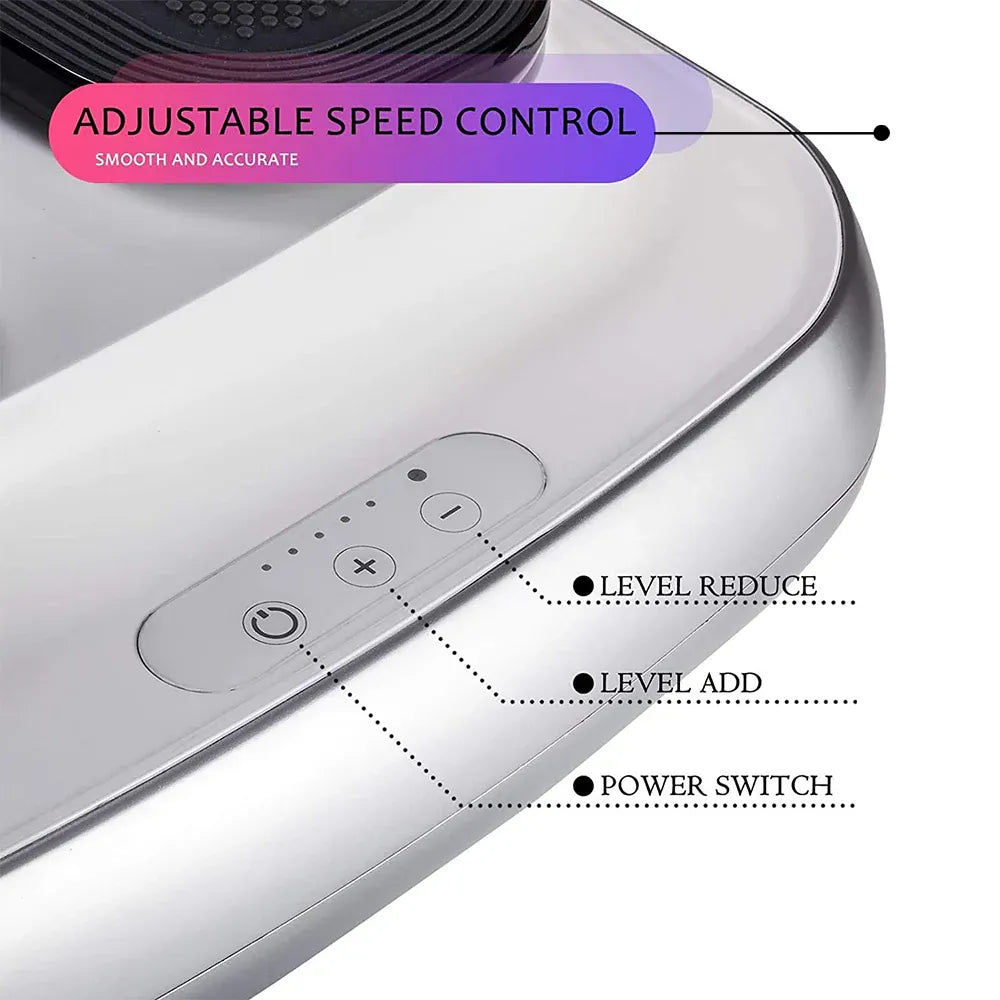 FORCE Portable Electric Circulation Leg Trainer Exerciser Machine With Remote Control Silver
