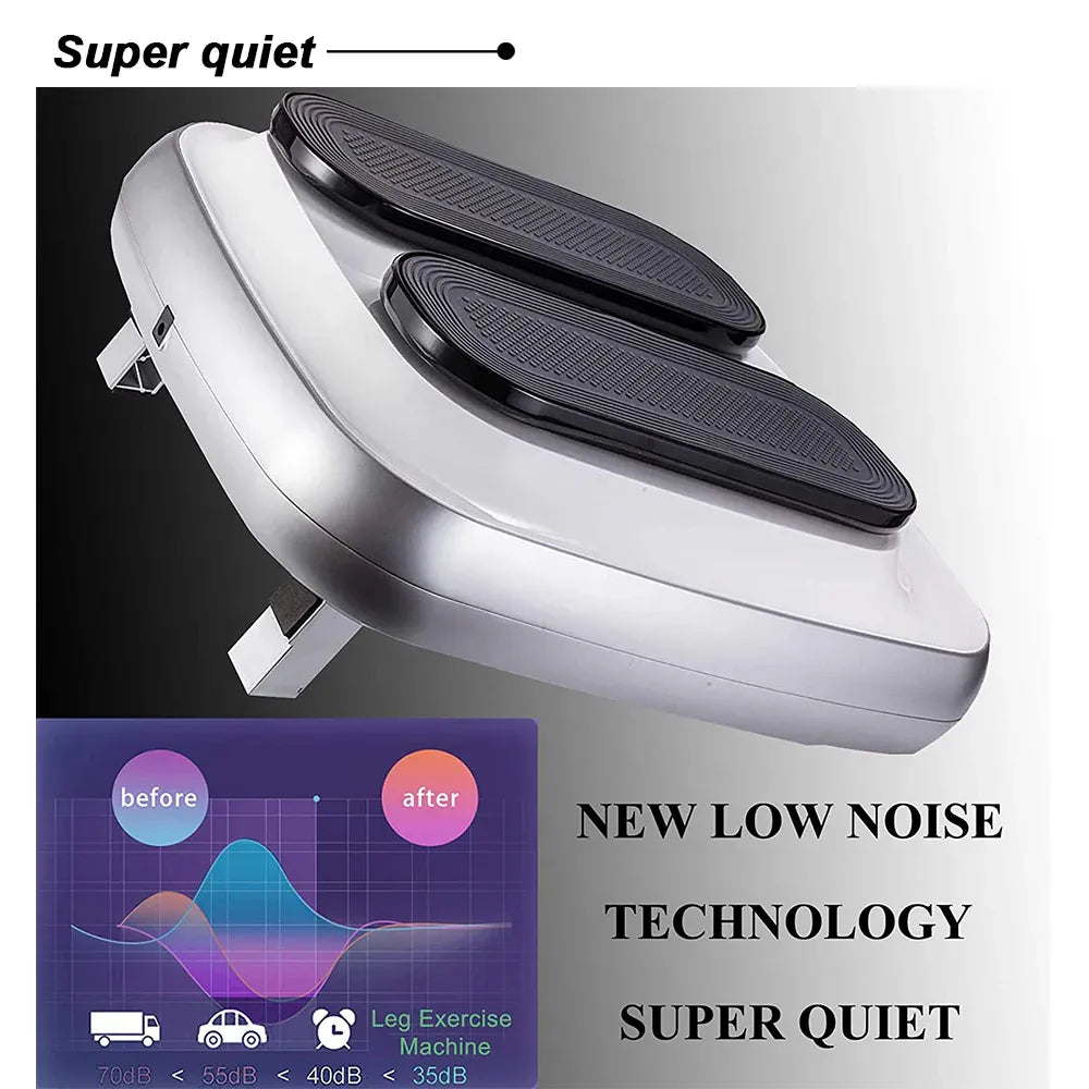 FORCE Portable Electric Circulation Leg Trainer Exerciser Machine With Remote Control Silver