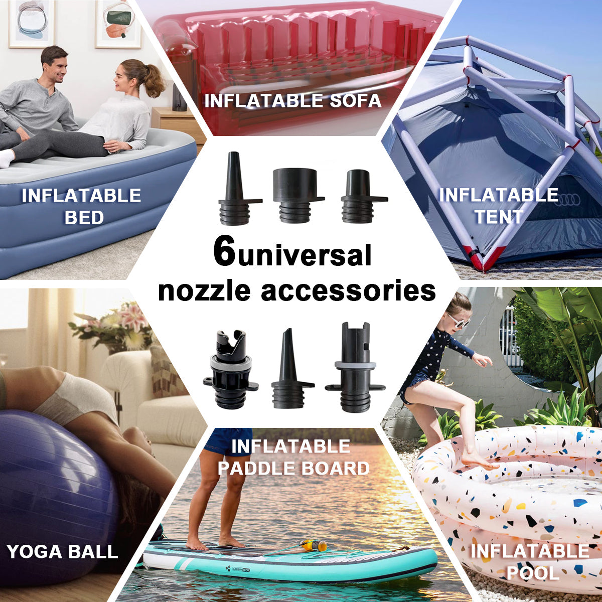 Electric & Battery Powered HT-790 High Pressure SUP Electric Air Pump 12V DC Paddle Board 16/20PSI Auto-Off