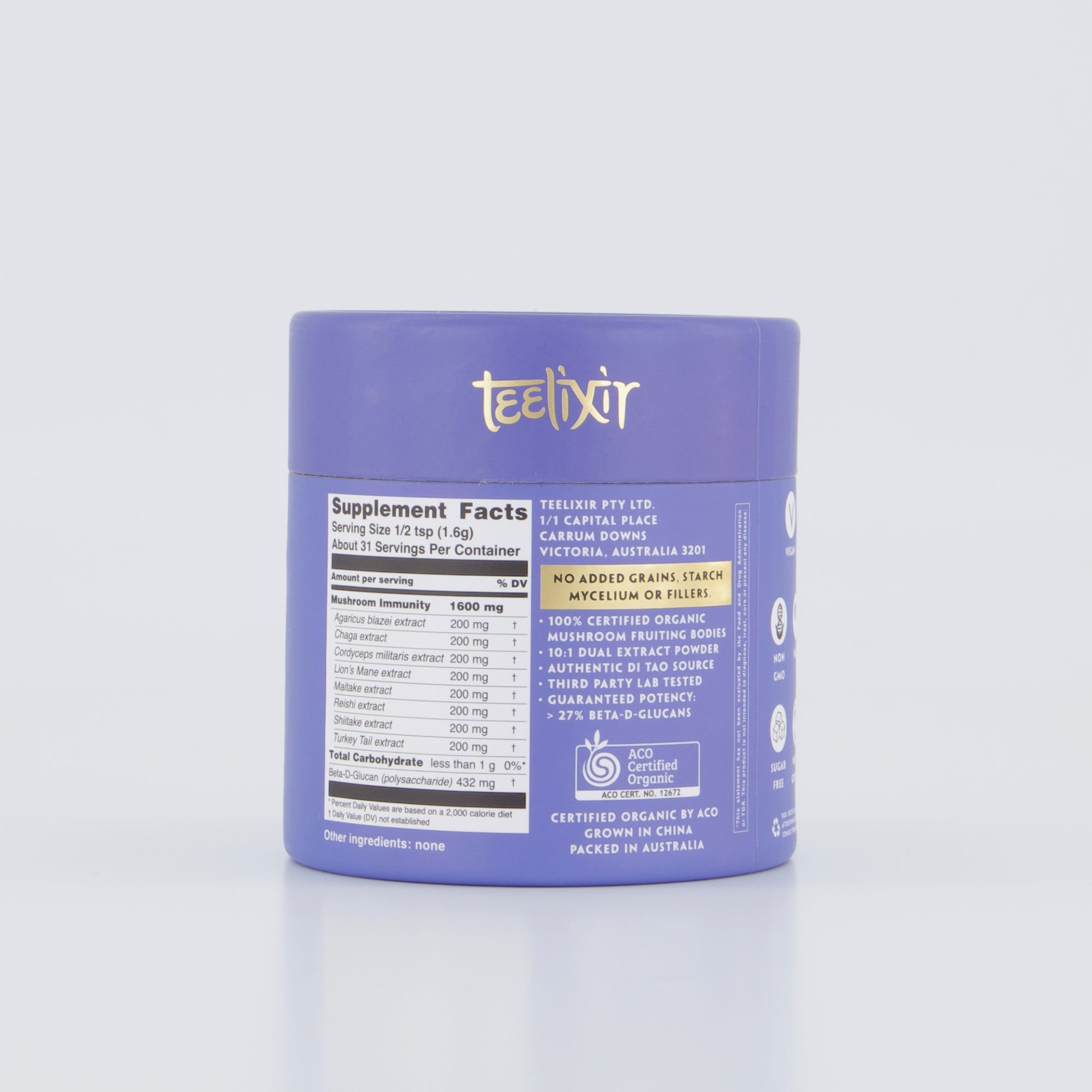 Teelixir Organic Mushroom Immunity 50g