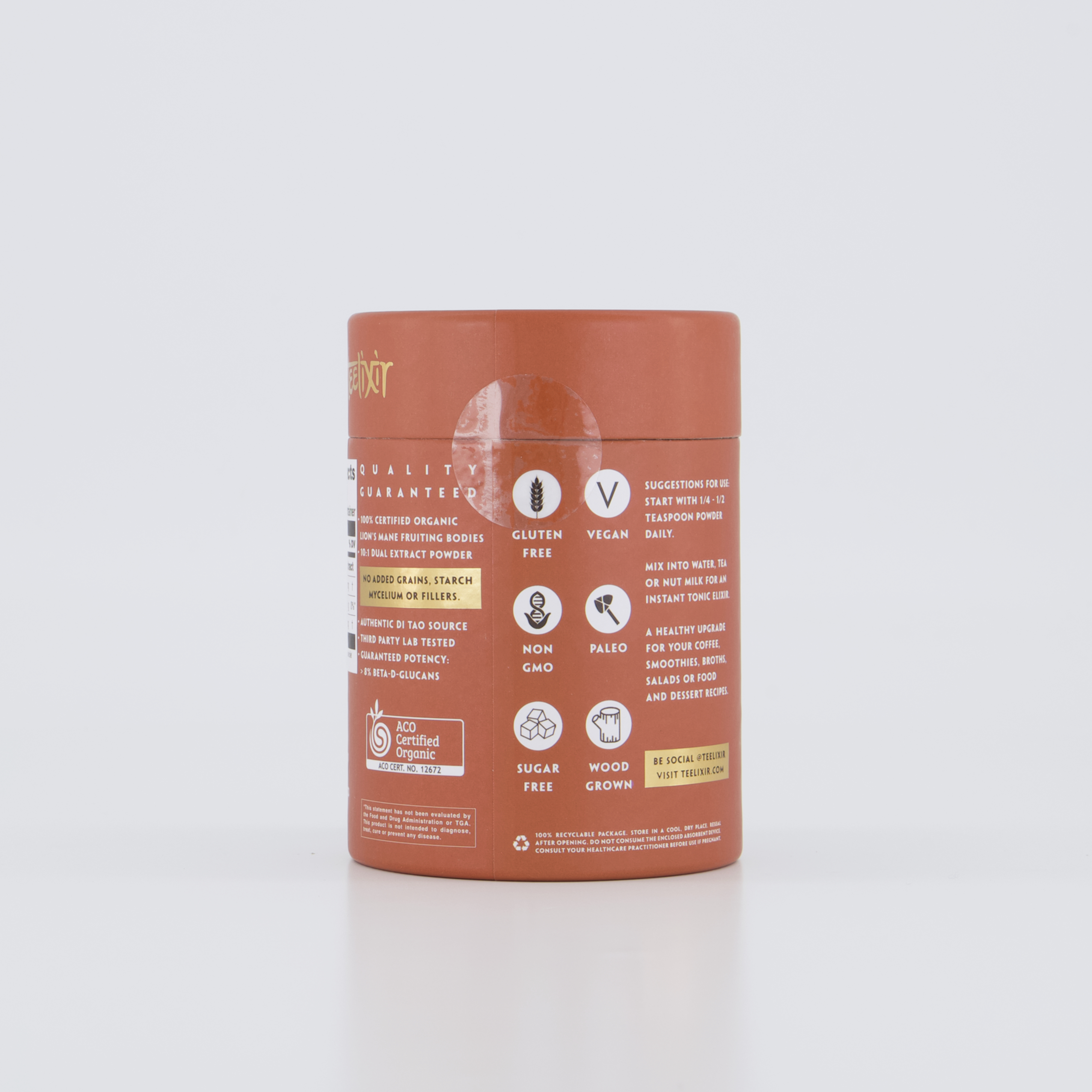 Teelixir Organic Lion's Mane Mushroom 500g
