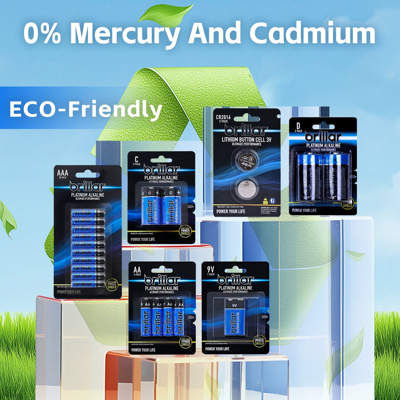 48 Pcs Brillar AA Platinum Alkaline Batteries