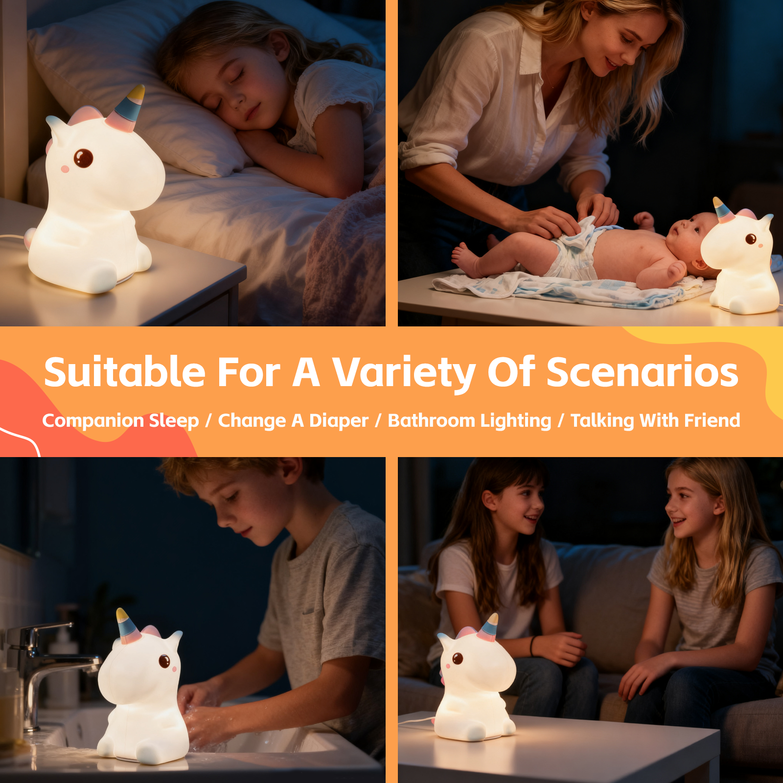 Squishy Cute Duck Night Light