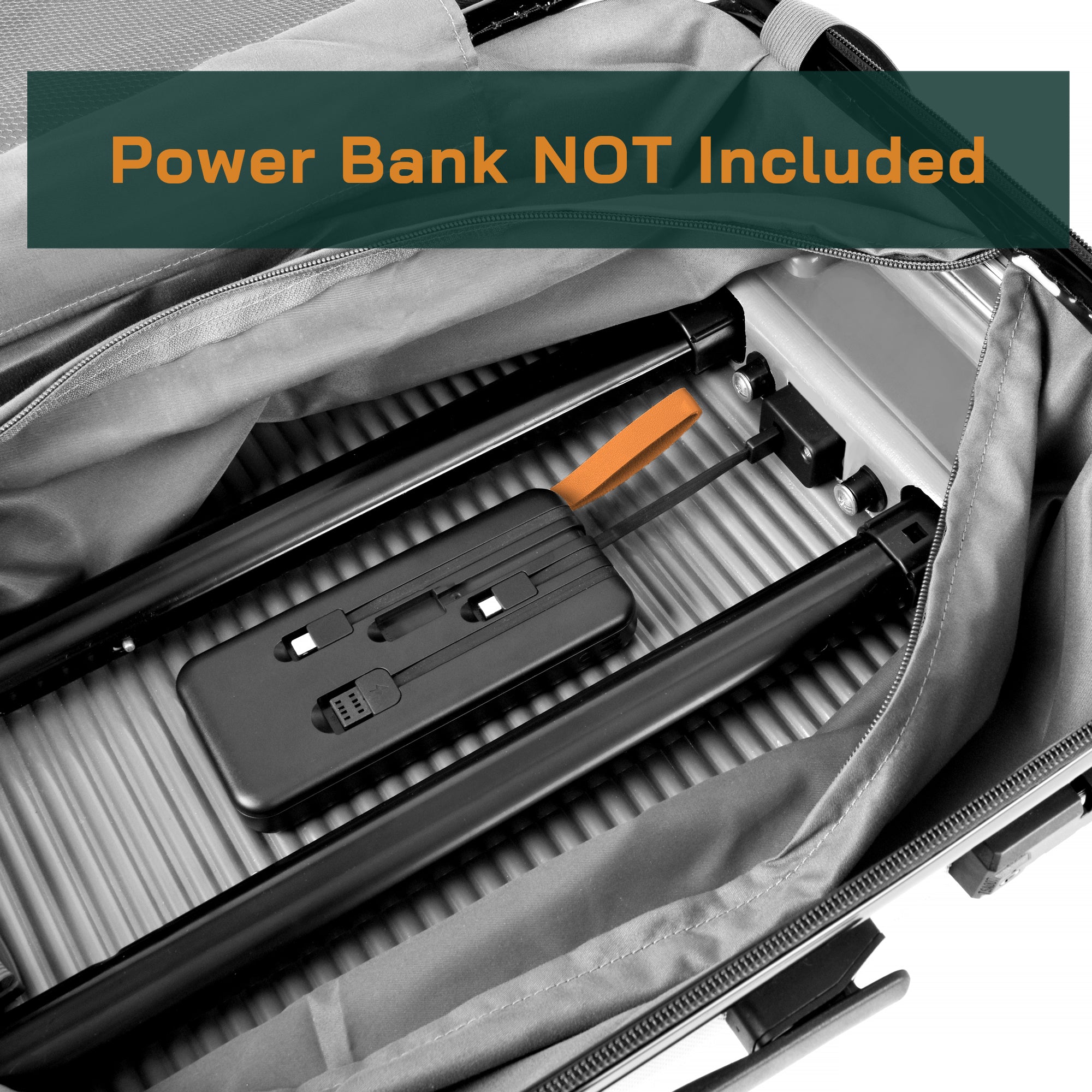 24" Digital Weighing Scale and USB Charging Port Lightweight Luggage Suitcase Silver Blue