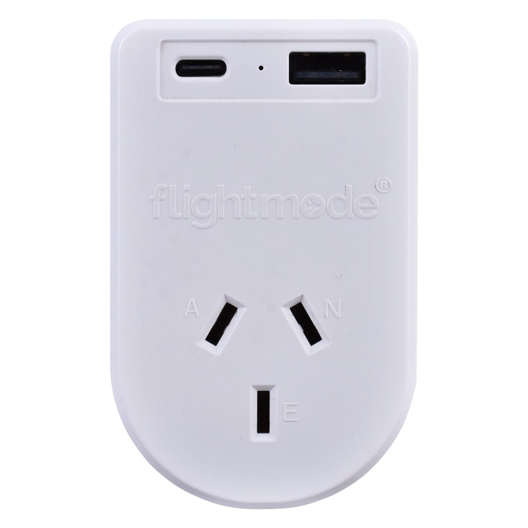 Flightmode Outbound AU/NZ to EUROPE/BALI Travel Adaptor with USB Type C & A