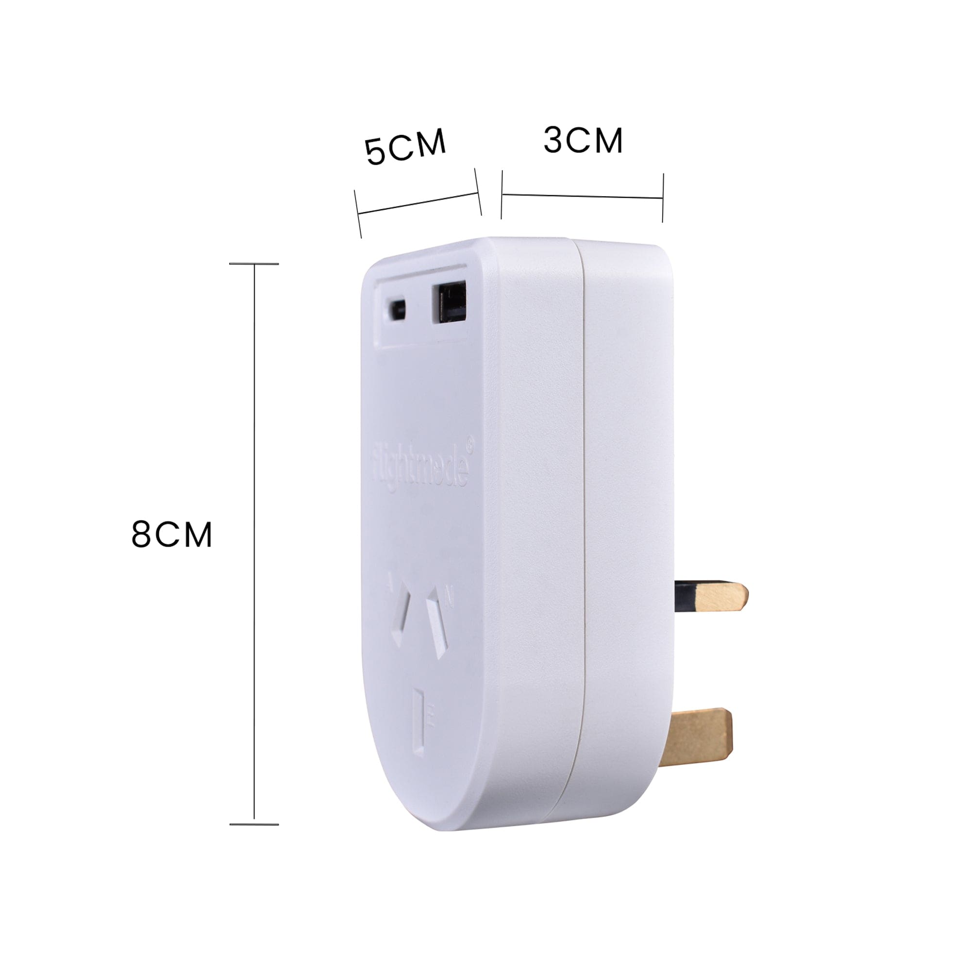 Flightmode Outbound AU/NZ to UK/HONG KONG Travel Adaptor with USB Type C & A