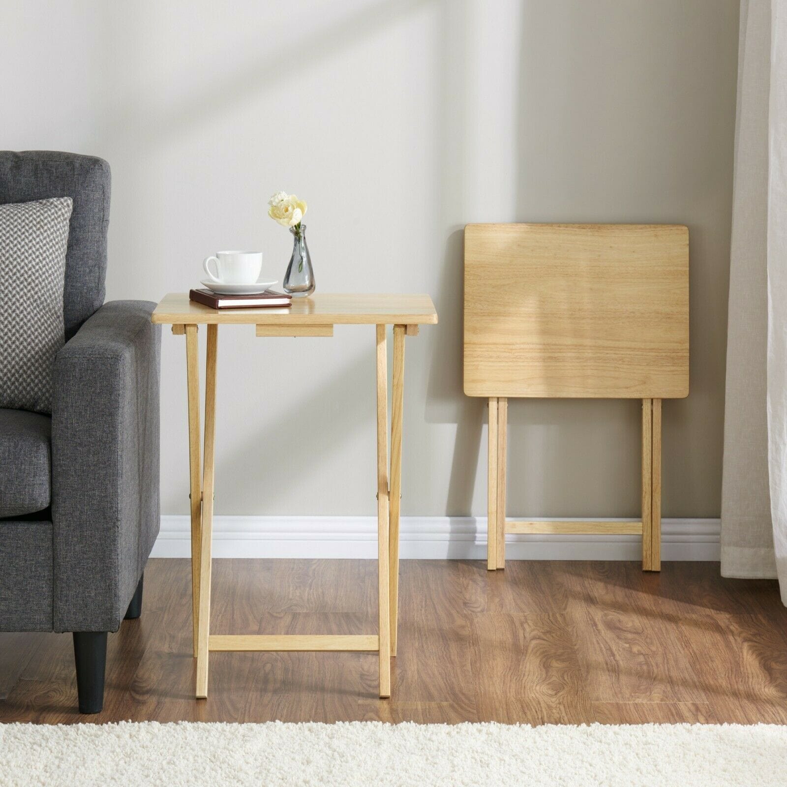 Bamboo Folding Laptop Tray & Snack Table