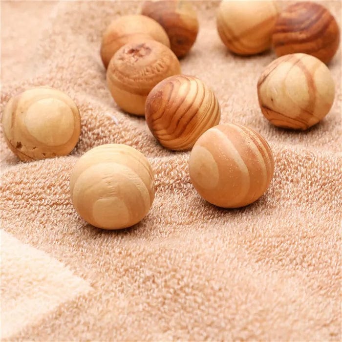 32 Pcs Living Today Cedar Wood Balls – Scented Moth-Repellent Balls