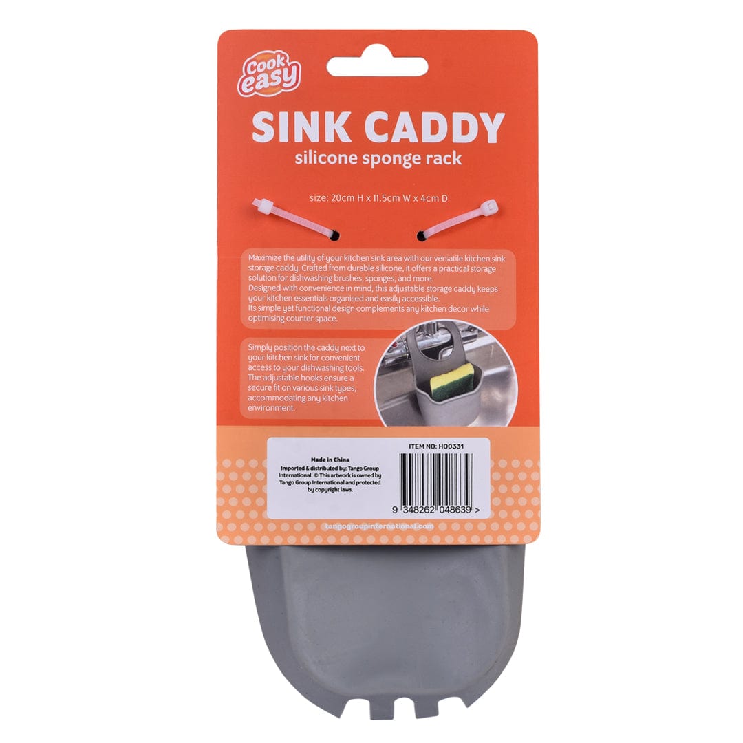 2 pcs Sink Caddy Silicone Sponge Rack – Adjustable Silicone Kitchen Sink Organizer