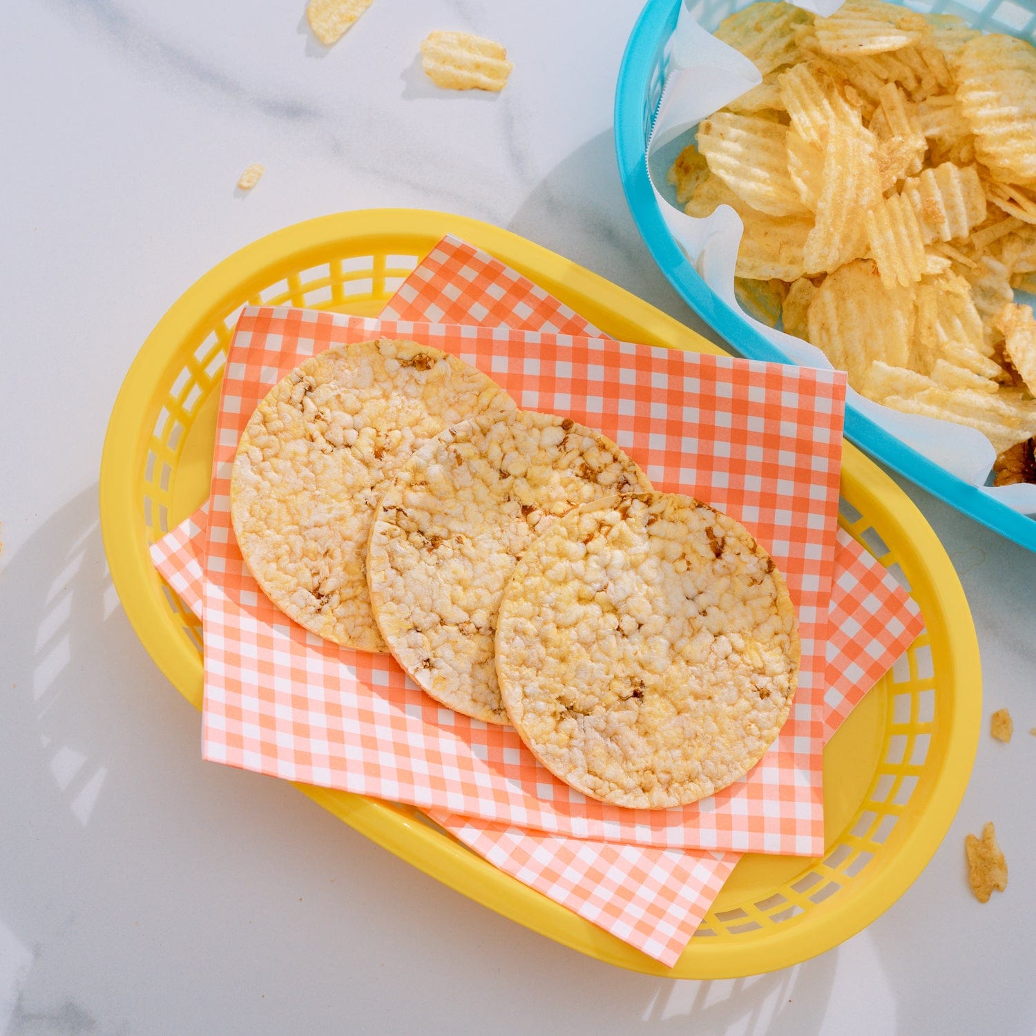 Cook Easy Set of 3 Oval Plastic Snack Baskets