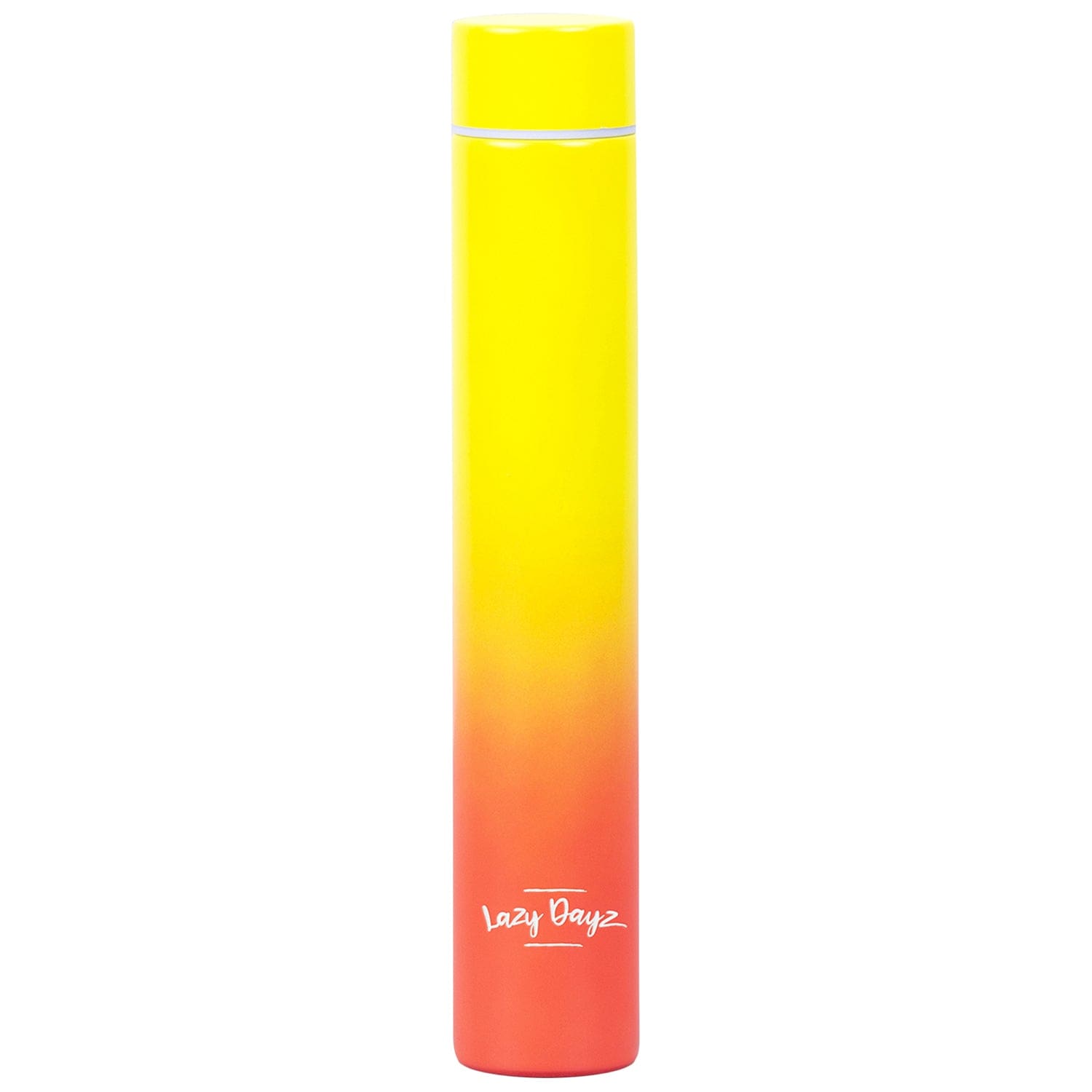 Lazy Dayz 300ml Slimline Insulated Drink Bottle - Yellow Peach Ombre