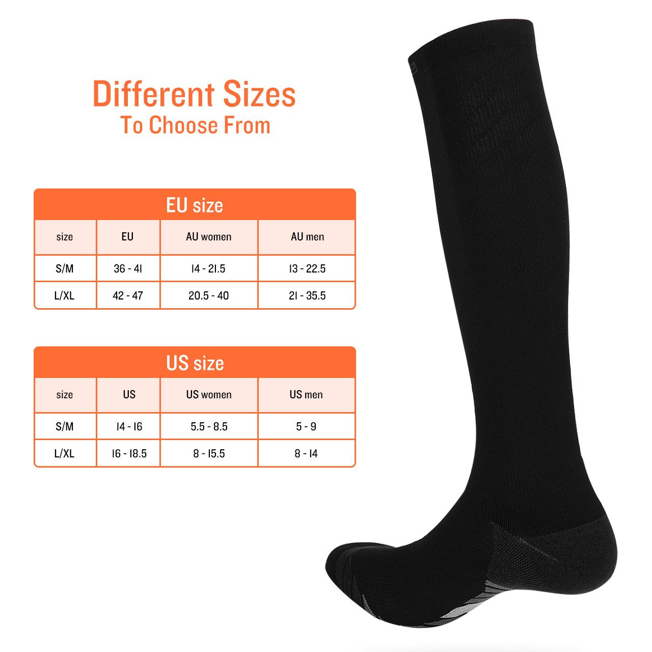 2x Miracle Compression Socks - Large/XL