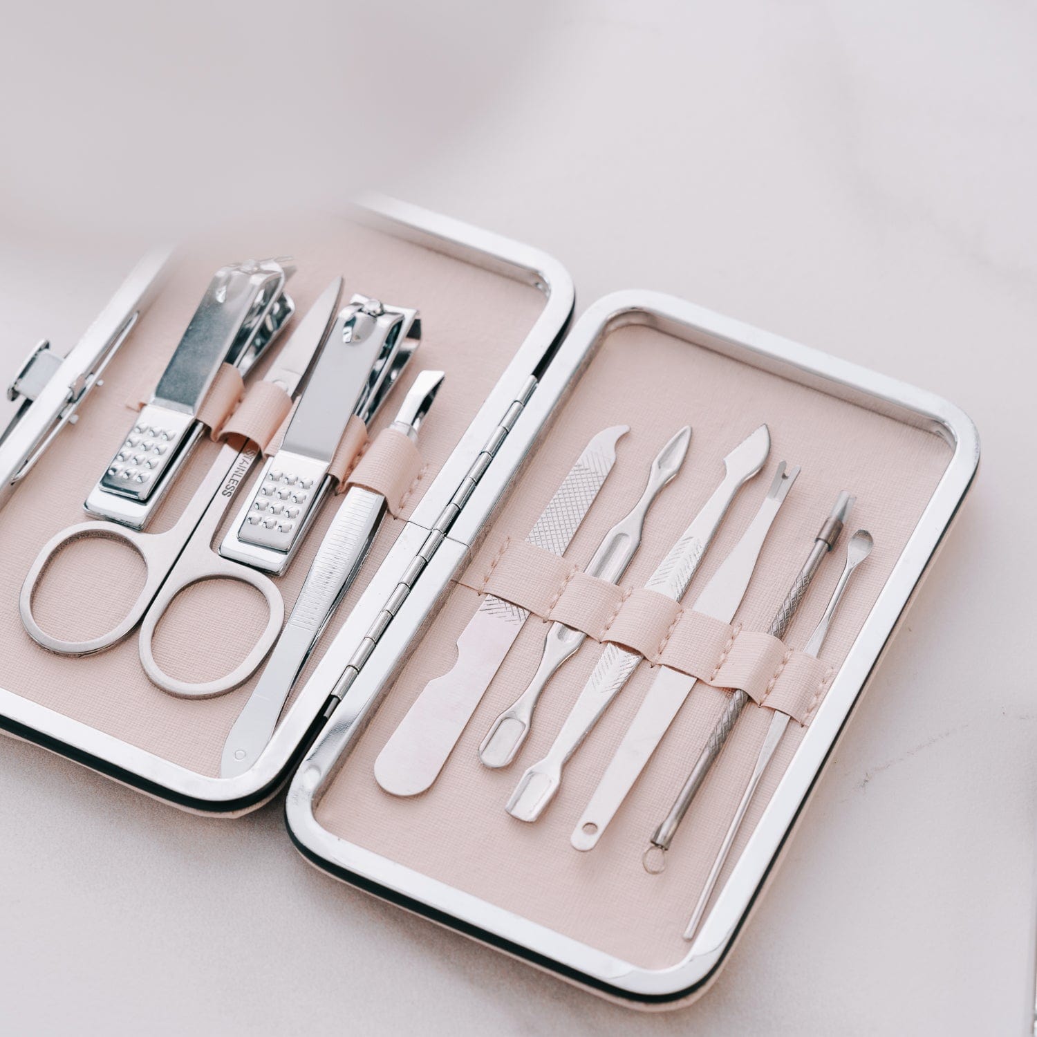 Remology Stainless Steel 10pc Manicure Set Silver