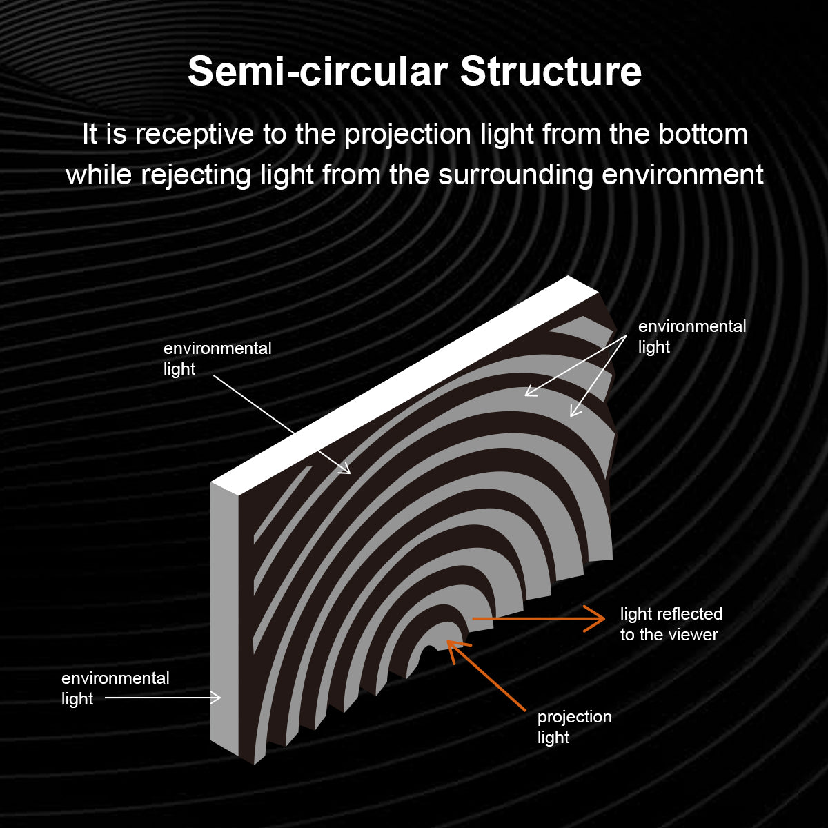 Winways Medium Throw ALR 100'' Rollable Fresnel Screen