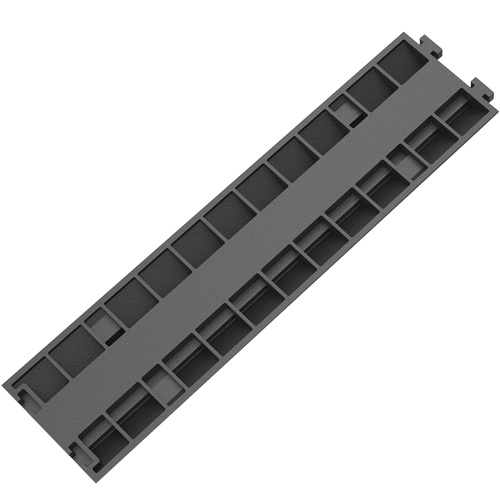 VEVOR 3 Pcs 2-Cable Rubber Electrical Wire Cover Cord Protector Ramp 11000 lbs