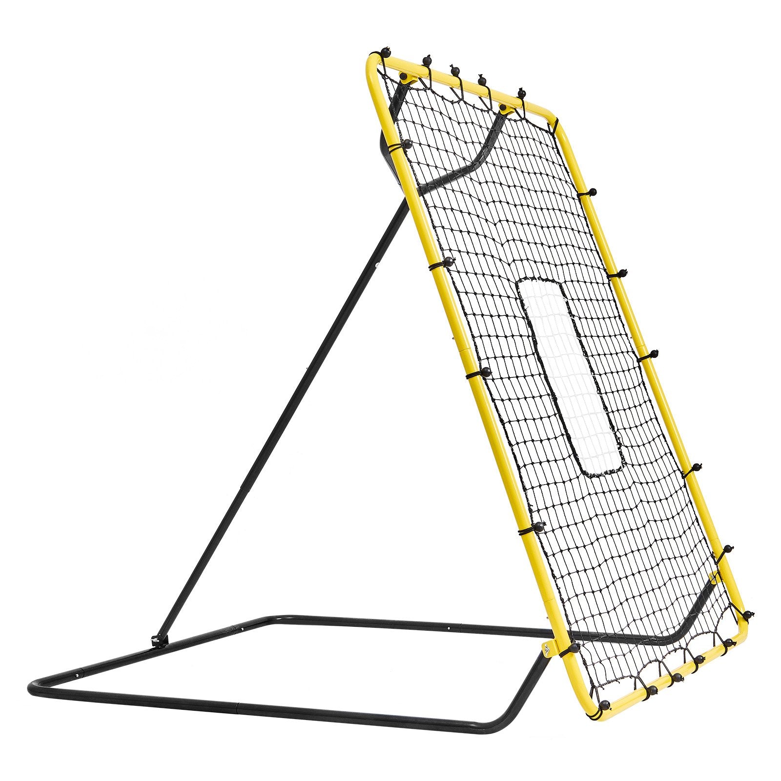 VEVOR Baseball And Softball Rebounder Net, 4 x 4.5 Feet PitchBack Baseball Nest for Pitching and Fielding Training, Pitch Return Trainer Rebound Net with Pitching Target, 4 Adjustable Angles