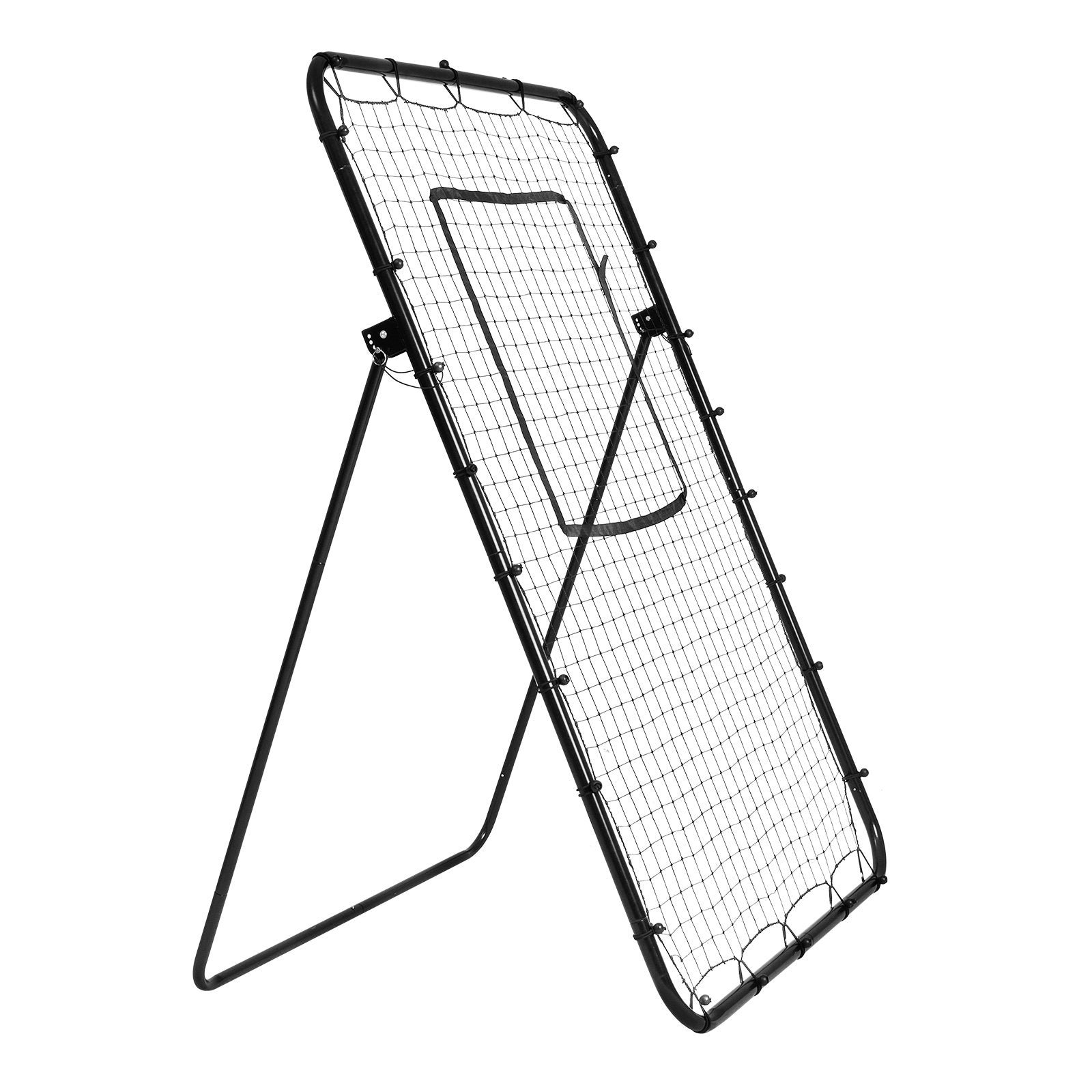 VEVOR Baseball And Softball Rebounder Net, 4 x 6 Feet PitchBack Baseball Nest for Pitching and Fielding Training, Pitch Return Trainer Rebound Net with Pitching Target, 4 Adjustable Angles