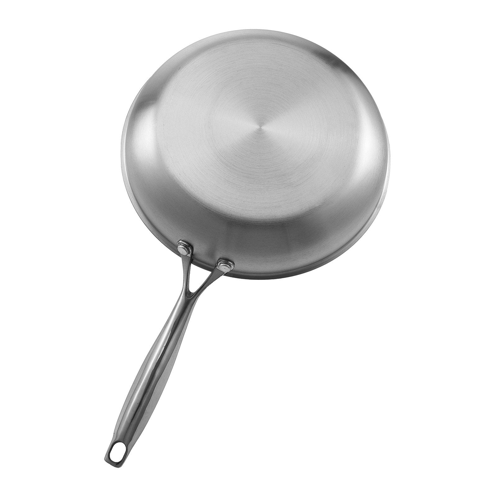 VEVOR Tri-Ply Stainless Steel Frying Pan, 3 Piece 240, 280, 320 mm , Cooking Skillet with Heat-Resistant Handle, Chef's Kitchen Cookware, Oven, Gas, Electric, Induction, Dishwasher Compatible, Silver