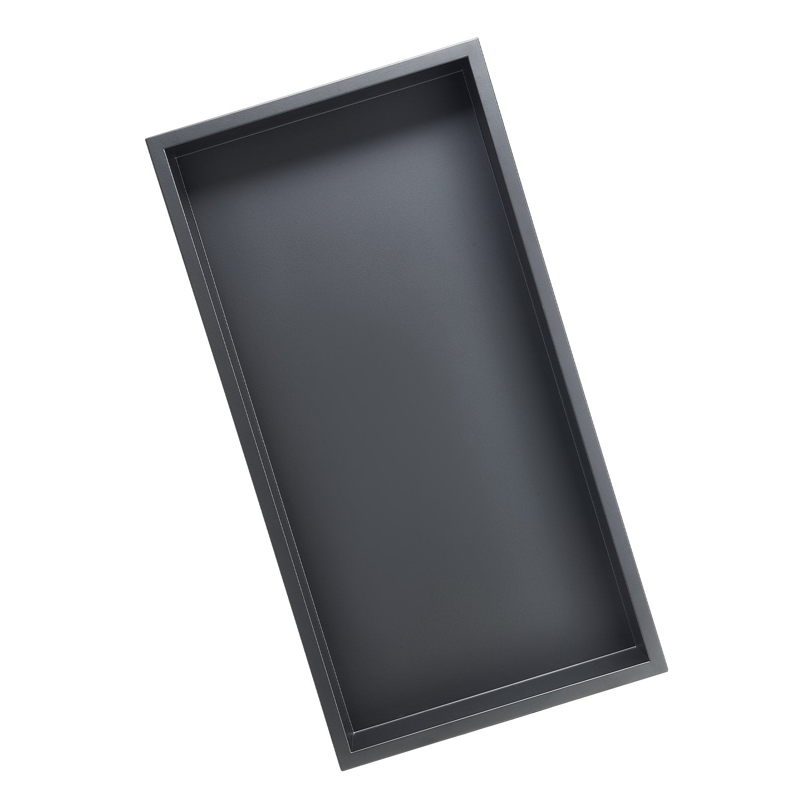 VEVOR Shower Niche, 33.0 x 63.5 x 10.2 cm Recessed Wall Niche, Heavy-duty Stainless Steel Modern Soap & Shampoo Storage Organizer, Sealed Waterproof, Durable & Easy to Install, Black for Bathroom
