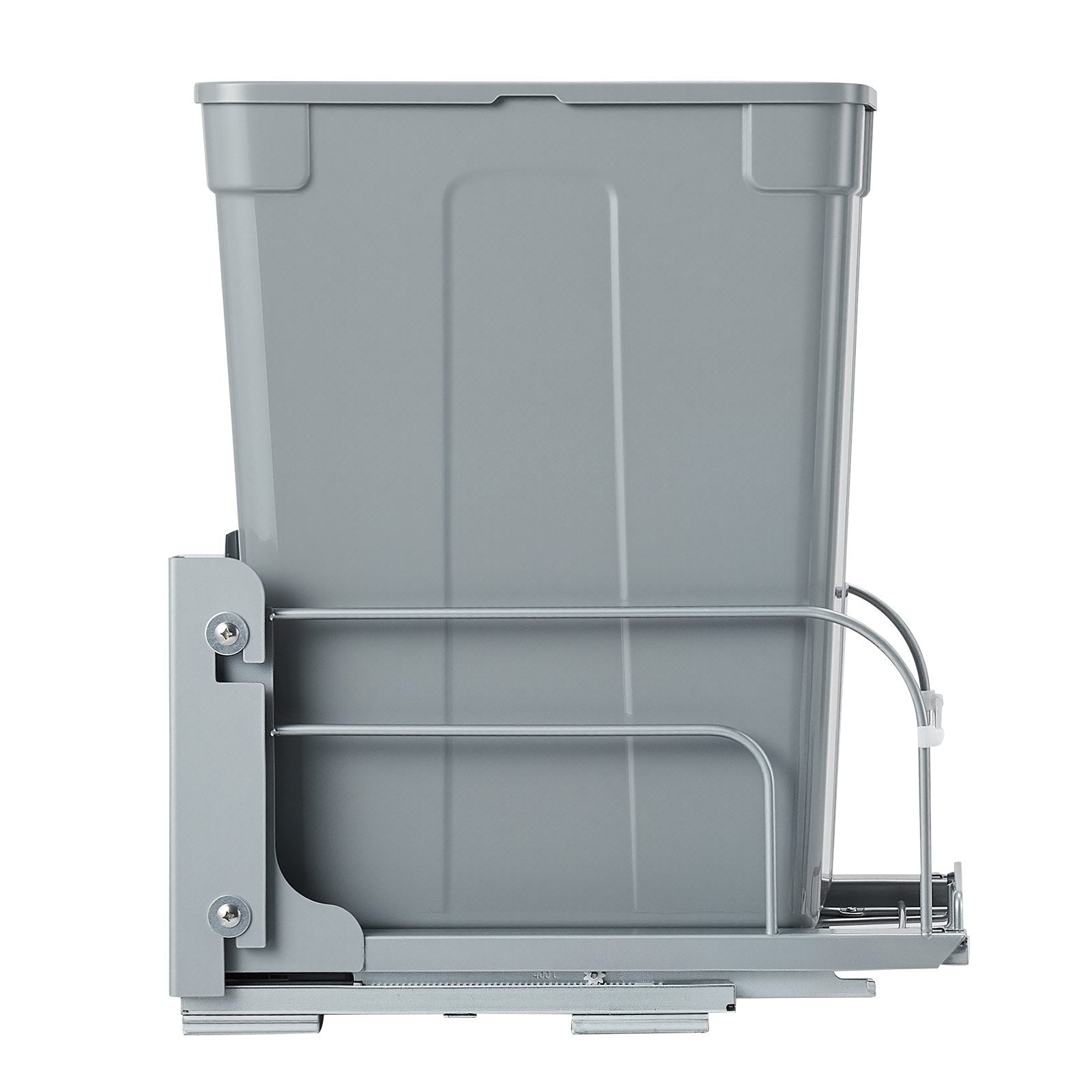 VEVOR Pullout Trash Can for Kitchen Cabinets, Garbage Waste Recycling Bin, Under Mount Waste Container, with Heavy Duty Metal Soft Close Sliding System and Door Kit, for Sink, Under Counter