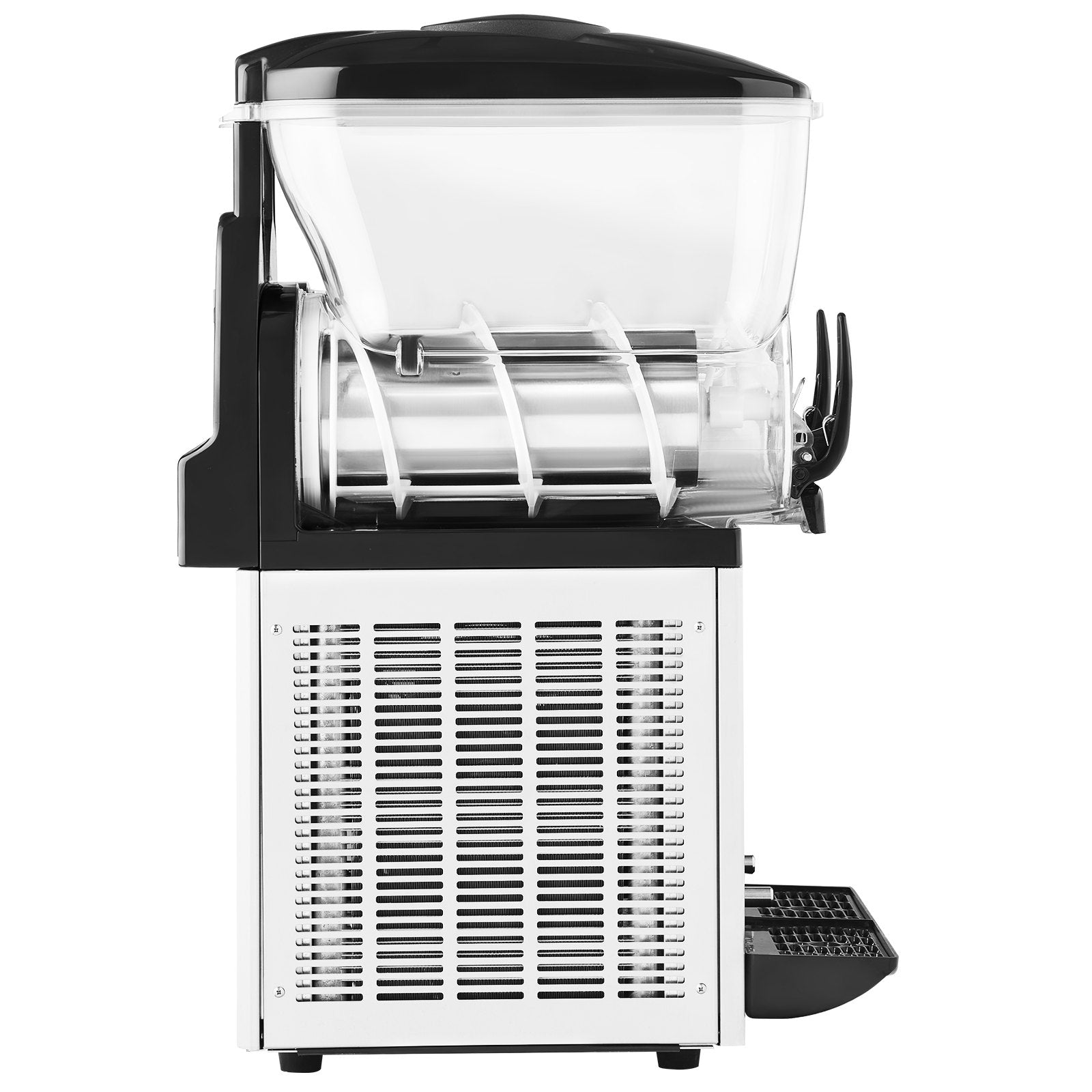 VEVOR Commercial Frozen Drink Maker, 15Lx2 Double Tank Slushy Machine, 120 Cups Stainless Steel Margarita Smoothie Frozen Drink Machine, Slushie Maker for Home Party Restaurants Cafe Bars