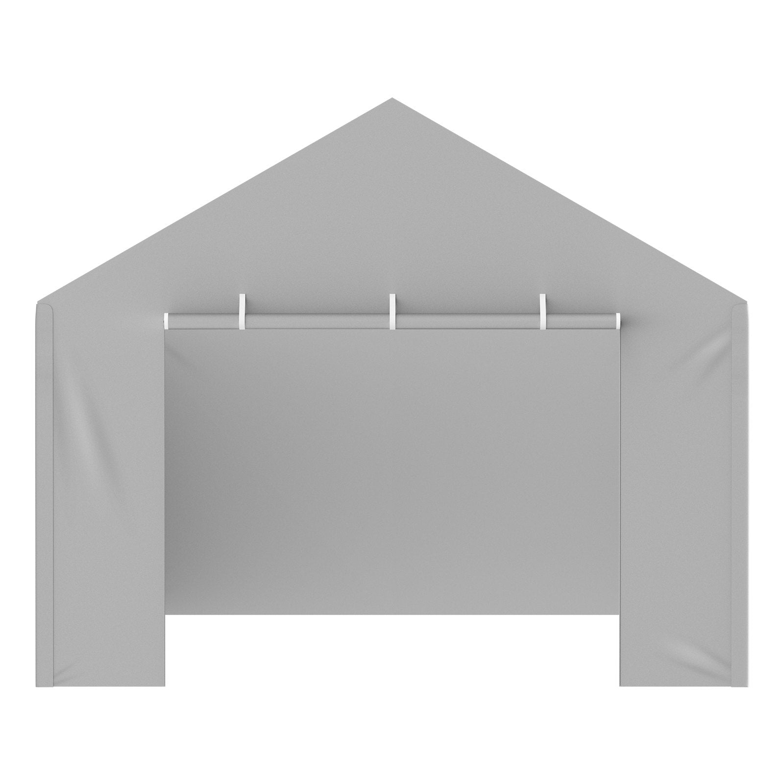 VEVOR Carport Replacement Canopy Cover Side Wall 6 x 3.6 m, Garage Tent Shelter Tarp Heavy-Duty Waterproof & UV Protected, Easy Installation with Ball Bungees,Grey Top and Frame Not Included