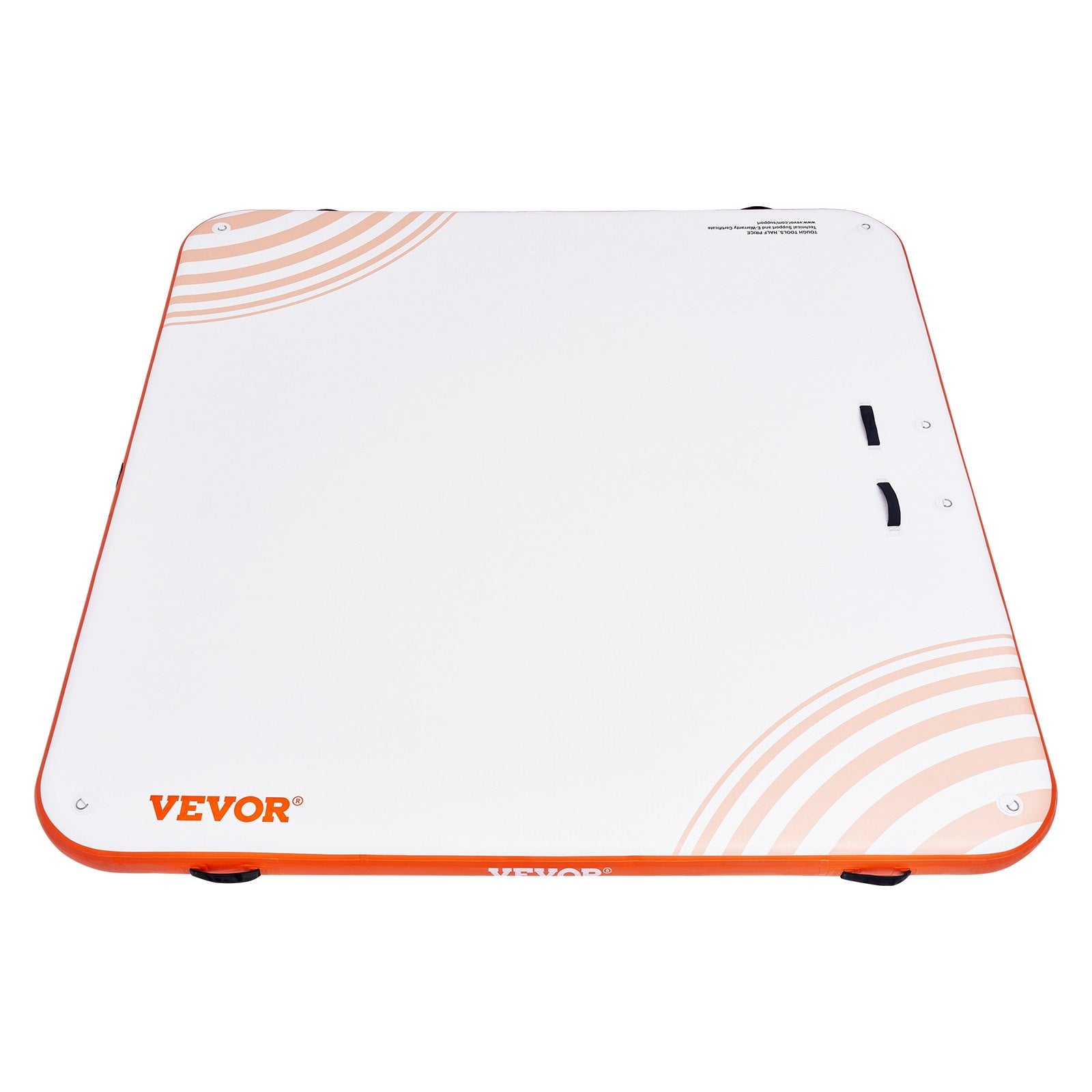 VEVOR Inflatable Floating Dock, 7 x 7FT Inflatable Dock Platform, Non-Slip Water Floating Dock Mat with Portable Carrying Bag & Detachable Ladder, Floating Platform Island Raft for Pool Beach Ocean