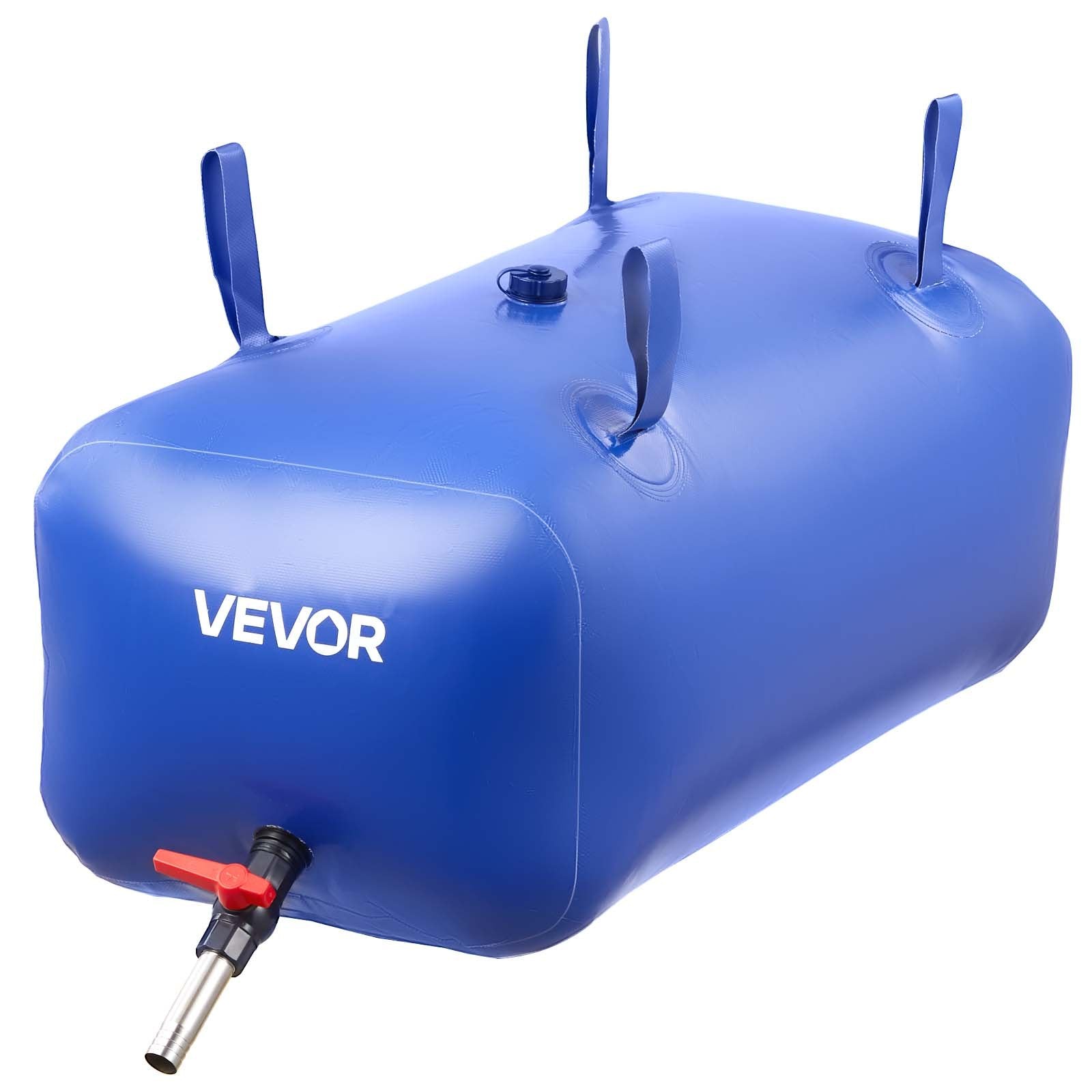 VEVOR Water Storage Bladder 113L Large Capacity Water Bag, Portable & Collapsible Soft Waters Container, Leakproof & Tear-Resistant PVC Emergency Waters Storage Tank for RV Truck & Outdoor Use
