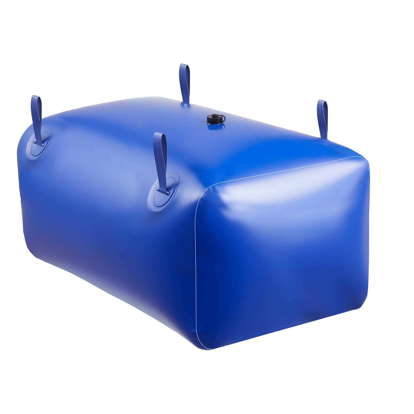 VEVOR Water Storage Bladder 240L Large Capacity Water Bag, Portable & Collapsible Soft Waters Container, Leakproof & Tear-Resistant PVC Emergency Waters Storage Tank for RV Truck & Outdoor Use