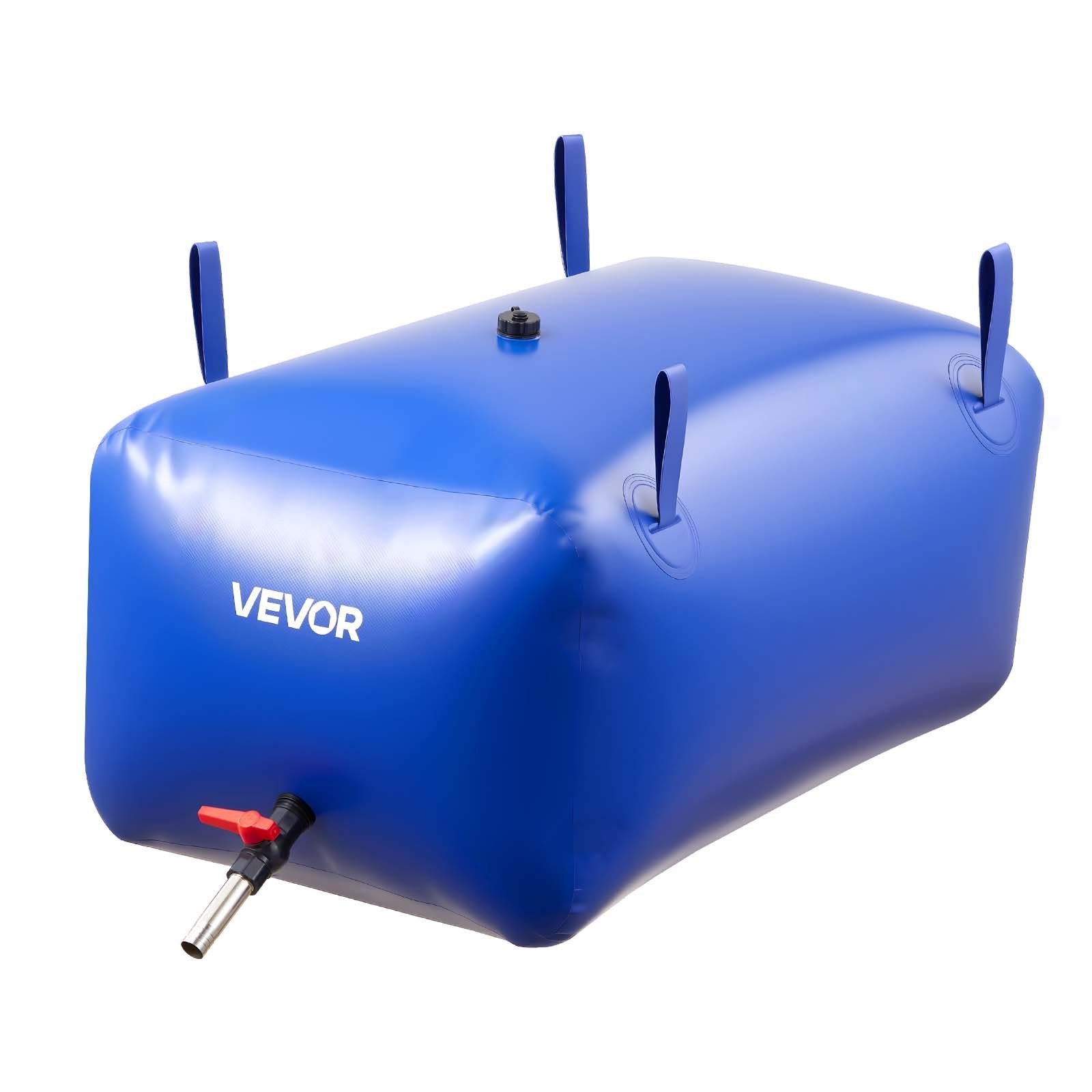 VEVOR Water Storage Bladder 240L Large Capacity Water Bag, Portable & Collapsible Soft Waters Container, Leakproof & Tear-Resistant PVC Emergency Waters Storage Tank for RV Truck & Outdoor Use
