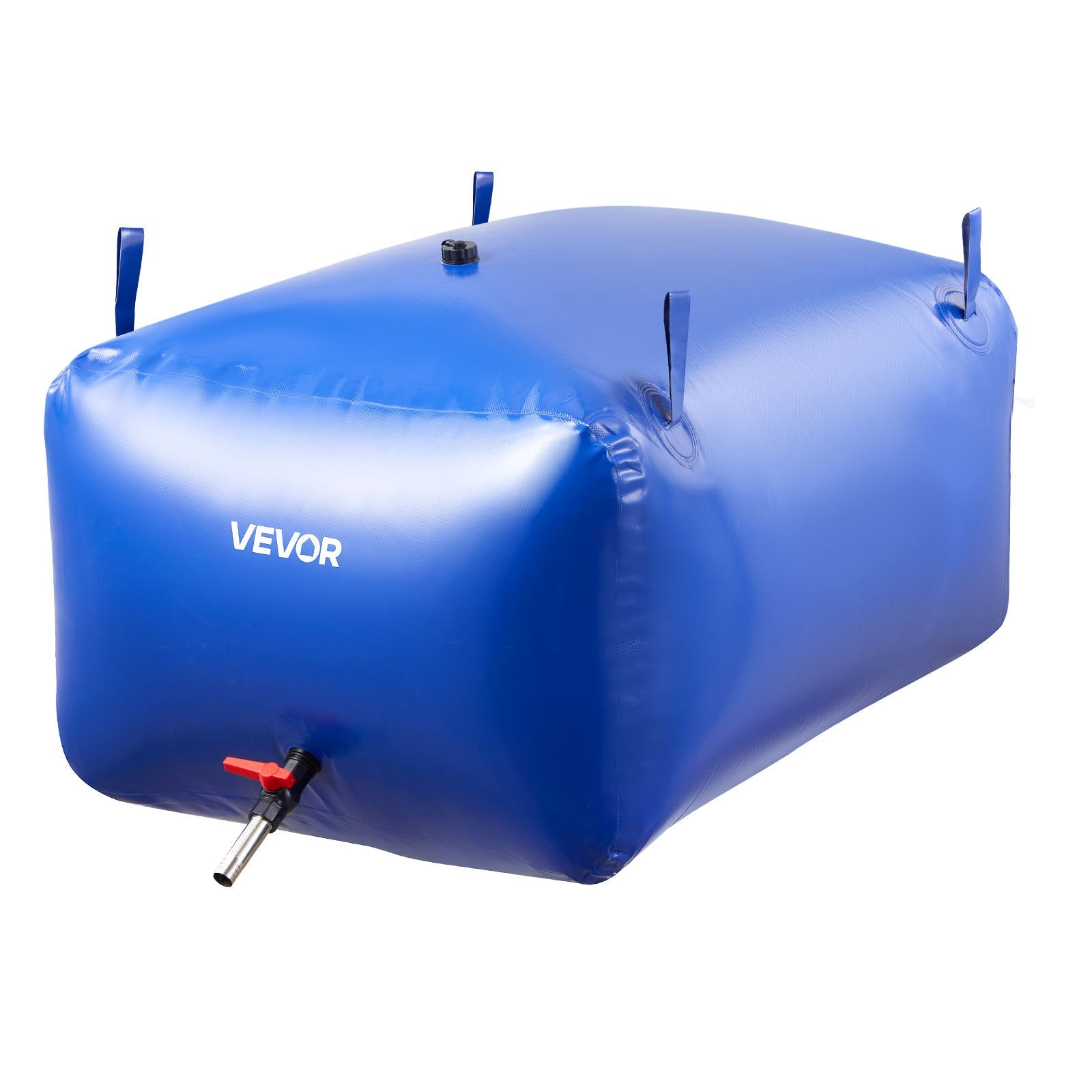 VEVOR Water Storage Bladder 400L Large Capacity Water Bag, Portable & Collapsible Soft Waters Container, Leakproof & Tear-Resistant PVC Emergency Waters Storage Tank for RV Truck & Outdoor Use