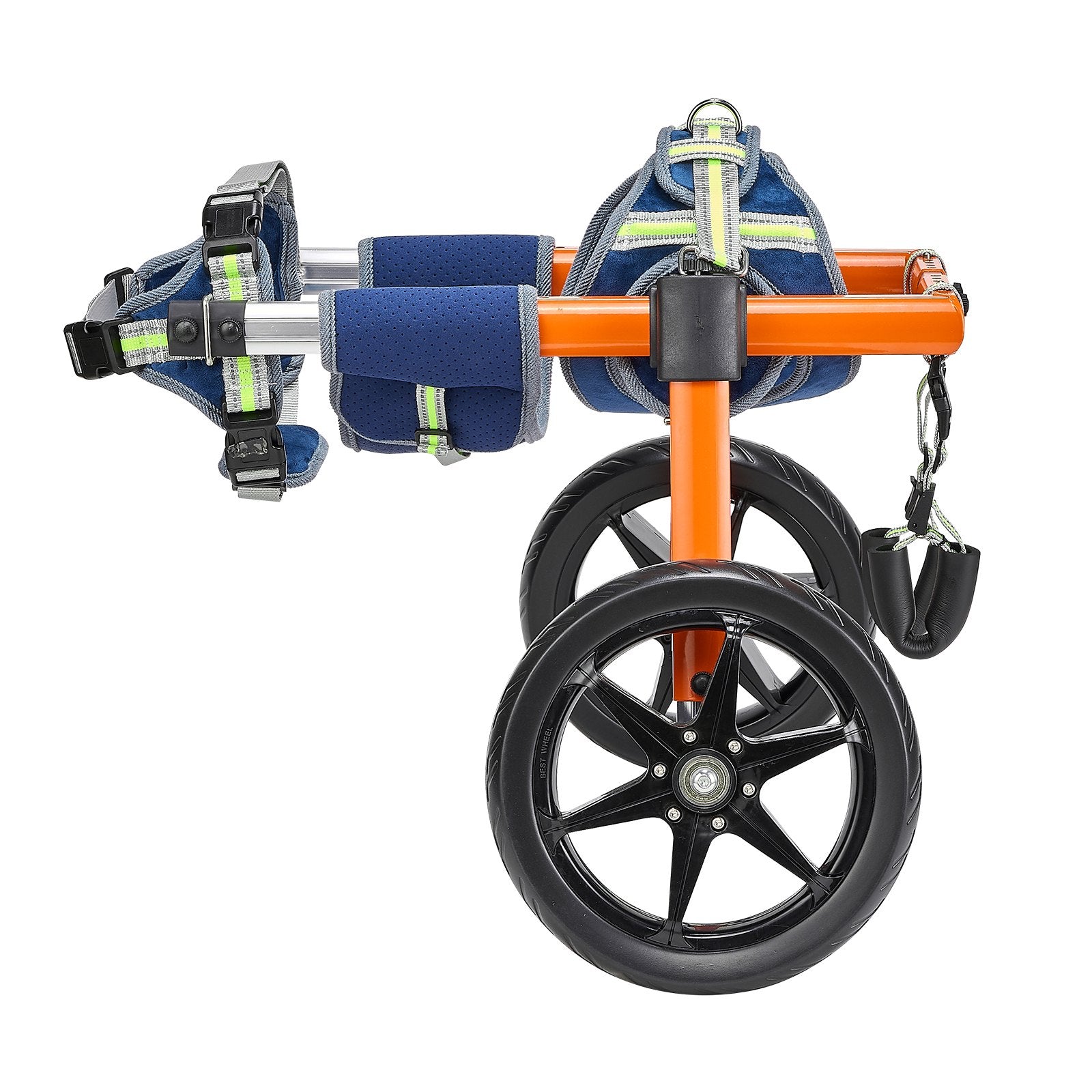 VEVOR Dog Wheelchair for Back Legs, Lightweight 2 Wheels Pet Wheelchair, Height, Width & Length Adjustable, Dog Cart with Shock-Absorbing Wheels, for Injured, Disabled Dogs 15.8-21.7 kg, Medium