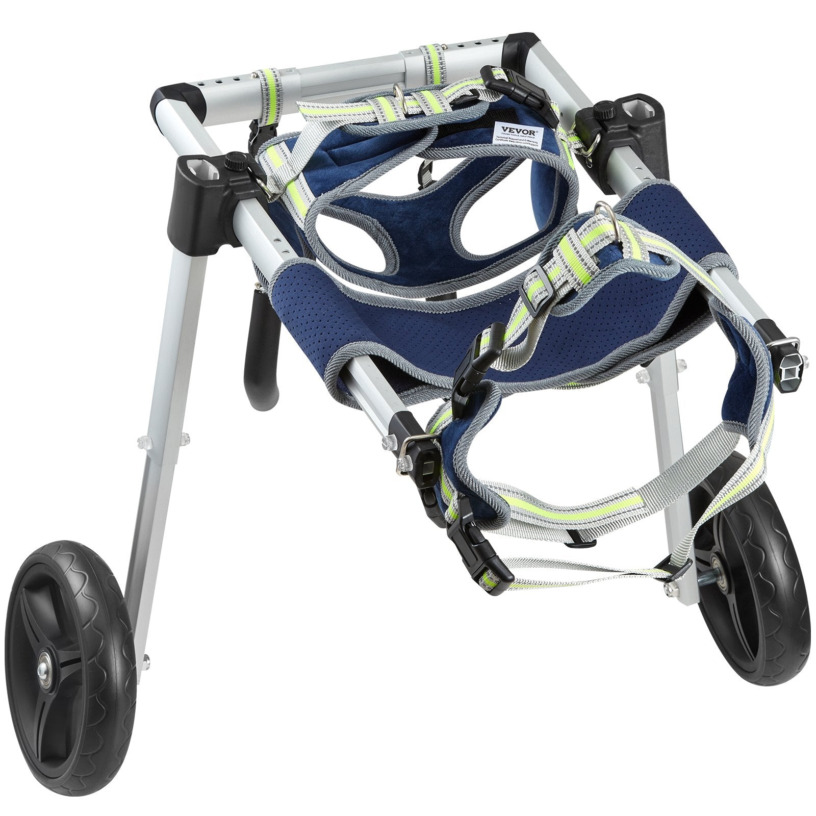 VEVOR 2 Wheels Dog Wheelchair for Back Legs, Pet Wheelchair Lightweight & Adjustable Assisting in Healing, Dog Cart/Wheelchair for Injured, Disabled, Paralysis, Hind Limb Weak Pet M