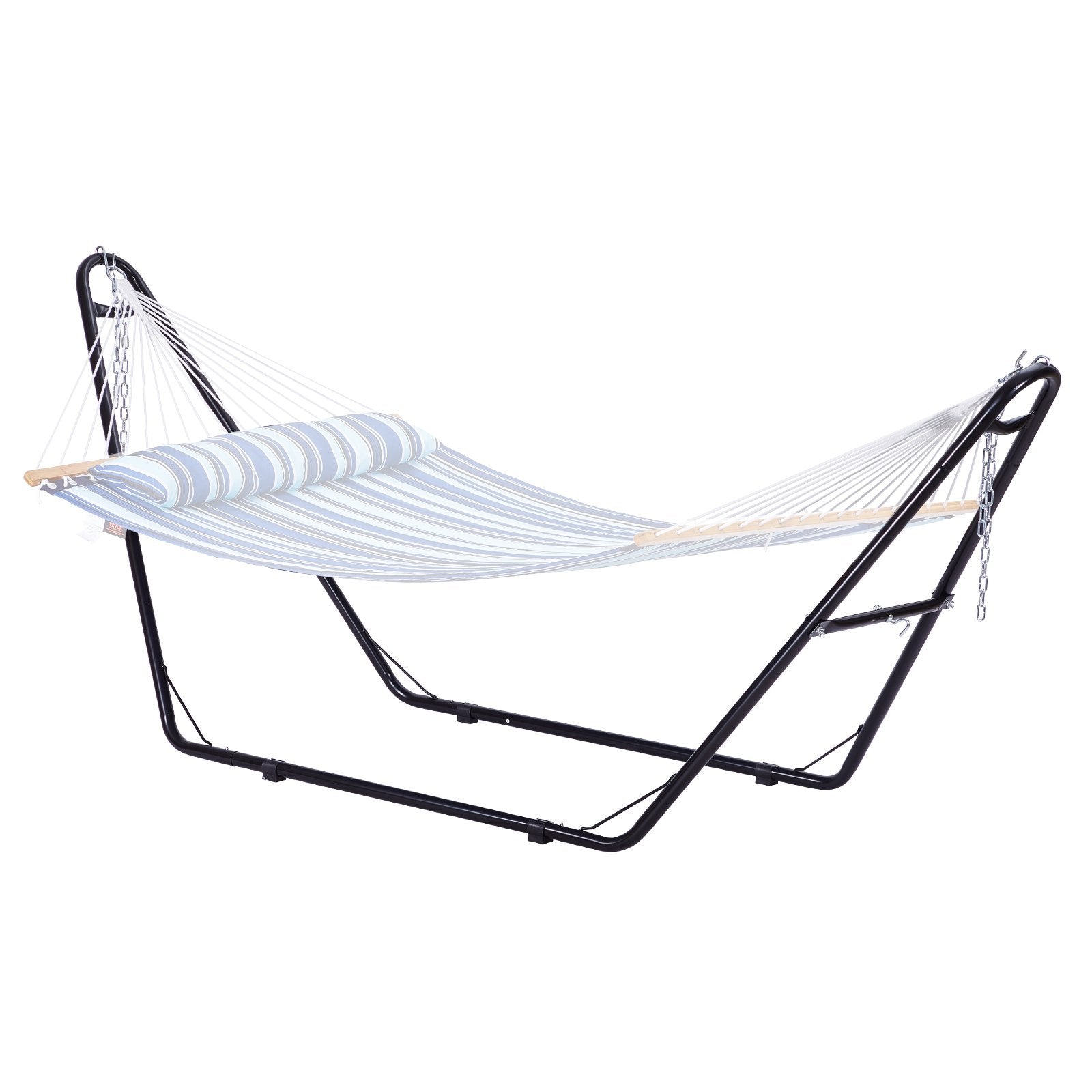 VEVOR Universal 2 Person Hammock Stand, Adjustable Heavy Duty 550 lbs Capacity Hammock Stand Fits 8-13 ft Hammocks for Outdoor and Indoor Portable Hammock Stand with Chain, Hook, and Carrying Bag