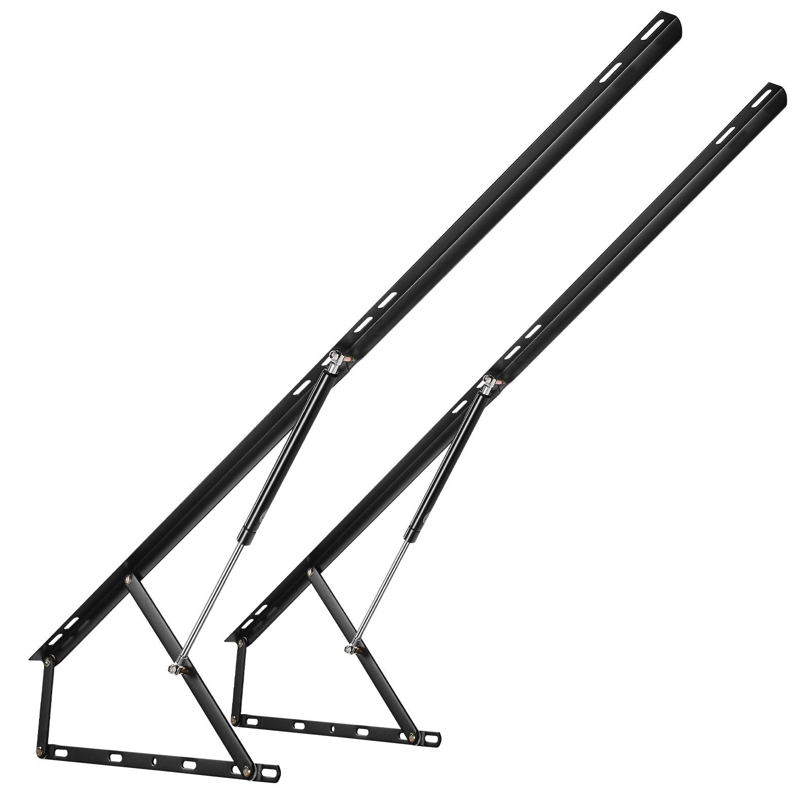 VEVOR Bed Lift, 1500x2000mm Compatible Extra-large Size 140kg Load Bearing, DIY Wall Bed Mechanical Hardware Kit Vertical Deluxe, Pneumatic Lever Heavy Duty Support, Folding for Guestroom