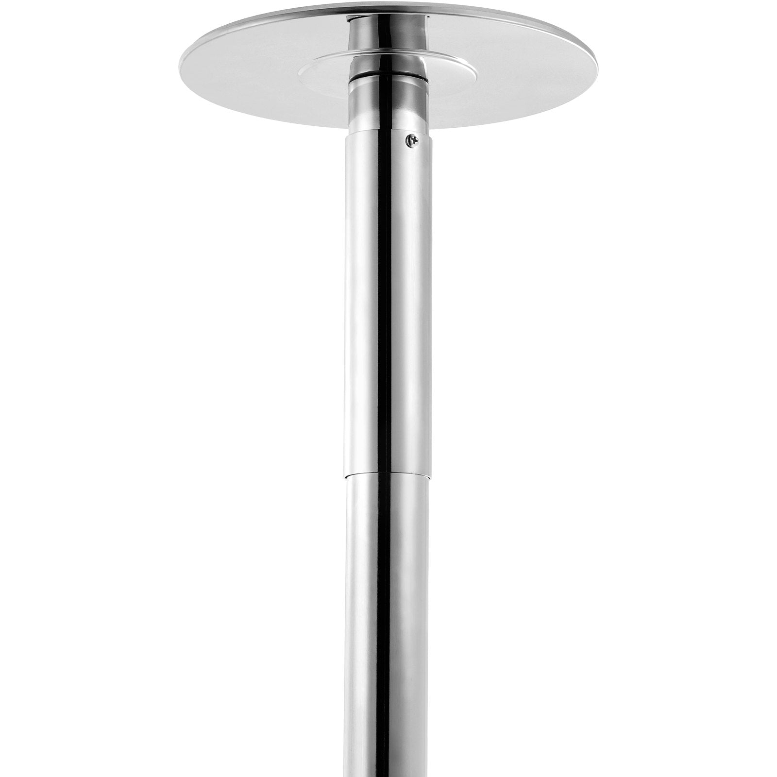 VEVOR Professional Dancing Pole, Spinning Static Dancing Pole Kit, Portable Removable Pole, 45mm Heavy-Duty Stainless Steel Pole, Height Adjustable Fitness Pole, for Exercise Home Club Gym, Silver