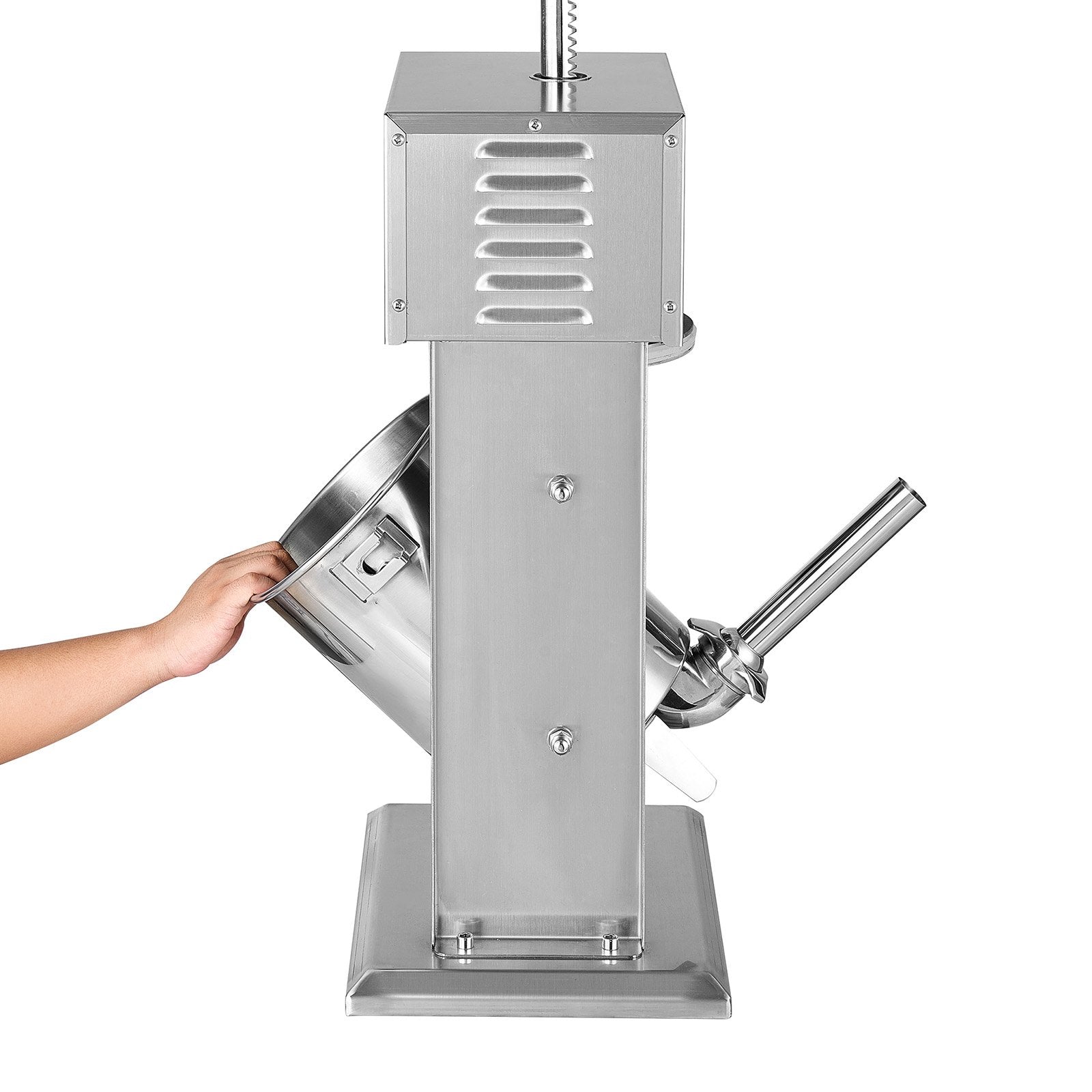 VEVOR Electric Sausage Stuffer, 22 LBS / 10 L Vertical Meat Stuffer, Stepless Speed Control and Foot Pedal, Stainless Steel Heavy Duty Sausage Filler with 4 Stuffing Tubes, for Commercial & Home Use