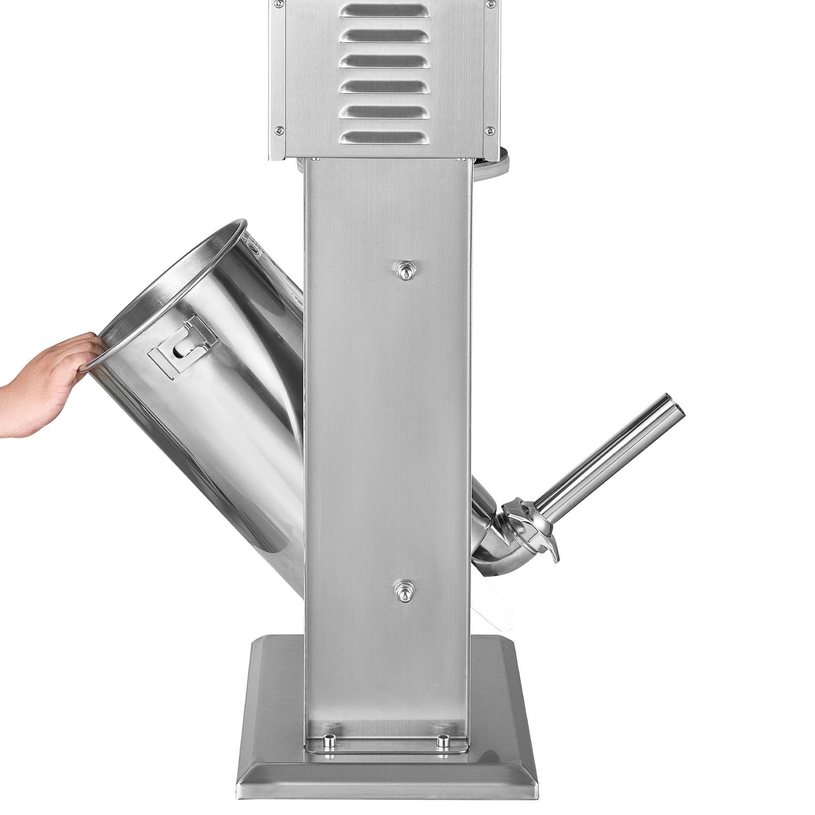 VEVOR Electric Sausage Stuffer, 33 LBS / 15 L Vertical Meat Stuffer, Stepless Speed Control and Foot Pedal, Stainless Steel Heavy Duty Sausage Filler with 4 Stuffing Tubes, for Commercial & Home Use