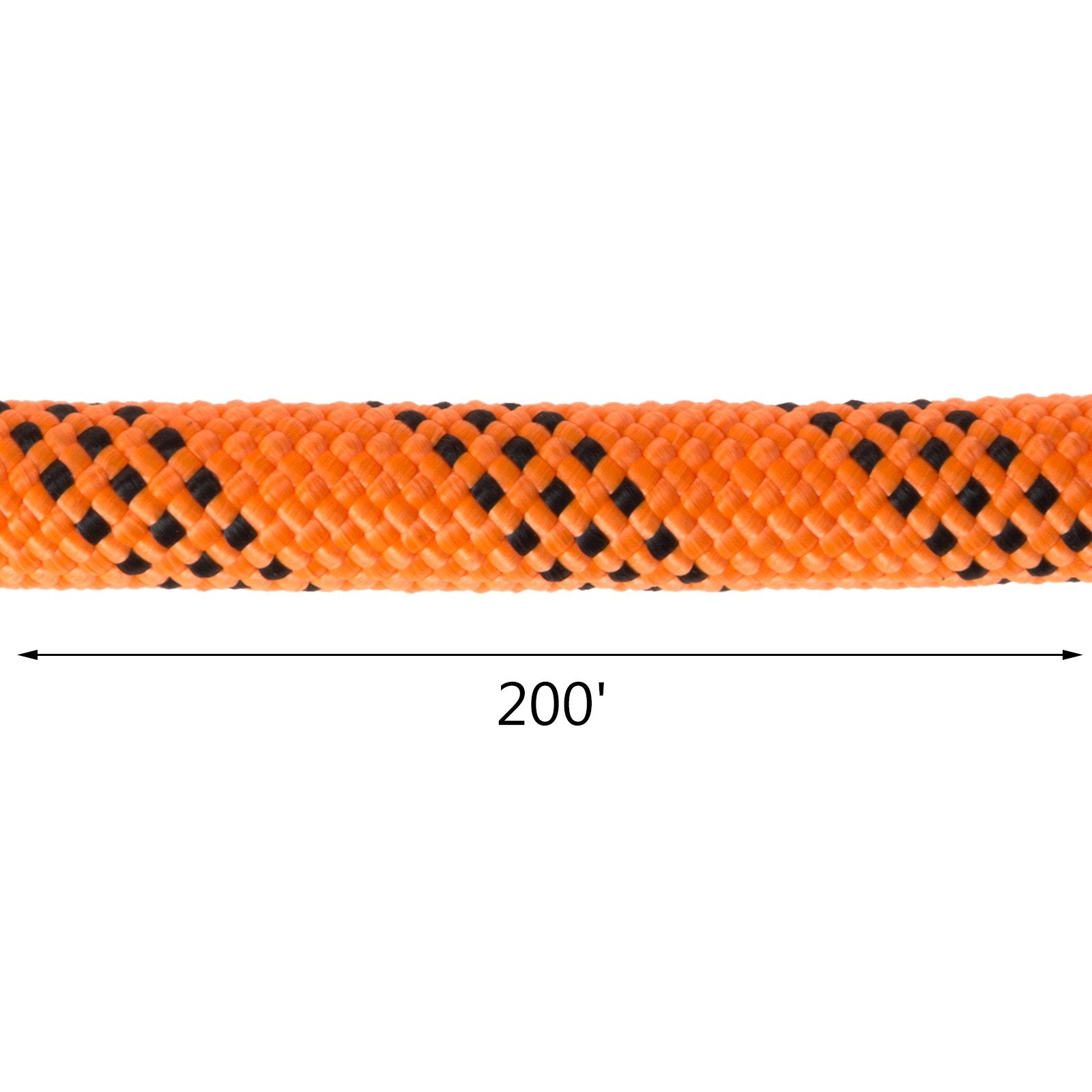 VEVOR 1.43cm Double Braid Polyester Rope 6096cm Nylon Pulling Rope 498.95kg High Force Polyester Load Sailing Rope 1.43cm-6096cm