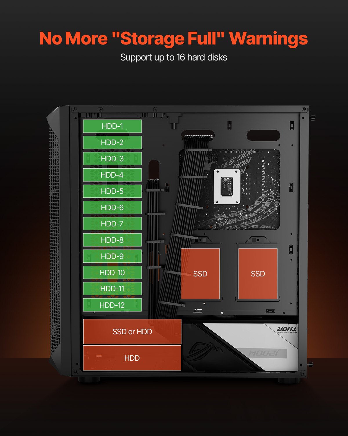 VEVOR PC Gaming Case, Mid-Tower, Computer Case with High-Airflow Tempered Glass Panel, Dust Filter, 4 x 120 mm Fans, Cable Management, for GPU up to 270 mm in Length, Compatible with ATX/M-ATX/ITX
