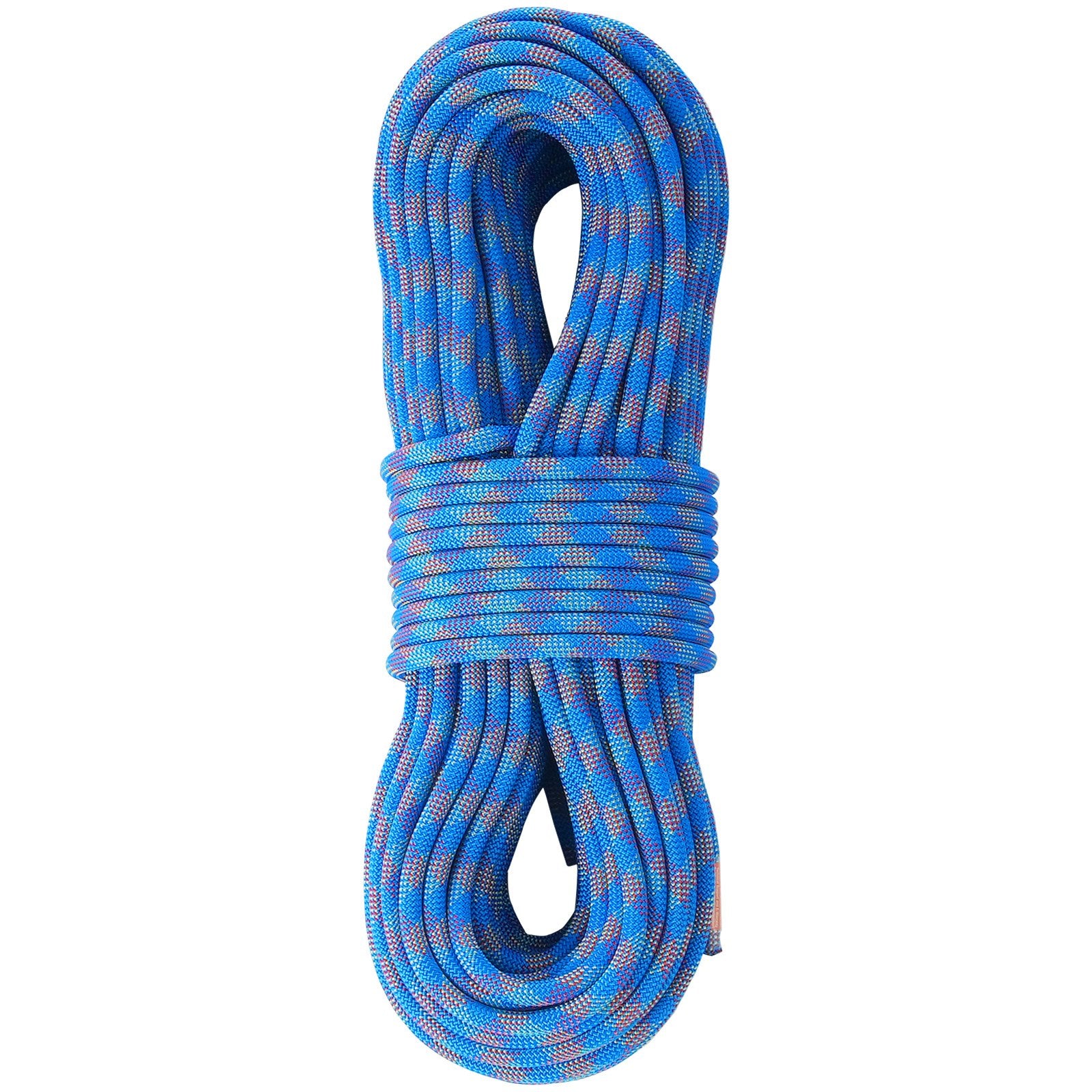 VEVOR 10.2mm Dynamic Climbing Rope, 70M 230ft Outdoor Rock Climbing Rope 25KN Breaking Tension, Stretchable Fiber Rope with Steel Snap Hooks for Escape, Rappelling, Fire Rescue, Blue